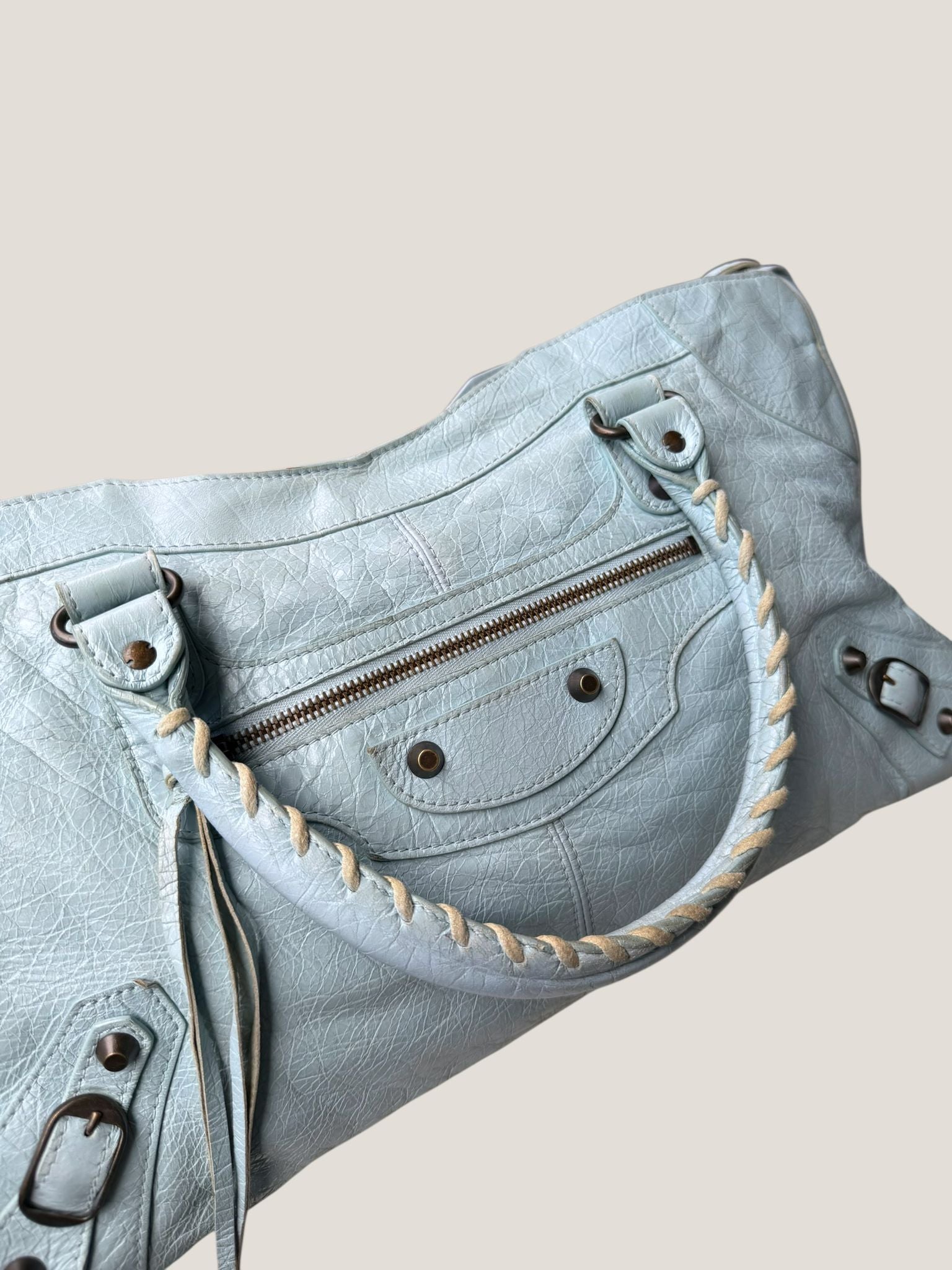 Balenciaga Part Time azzurro polvere