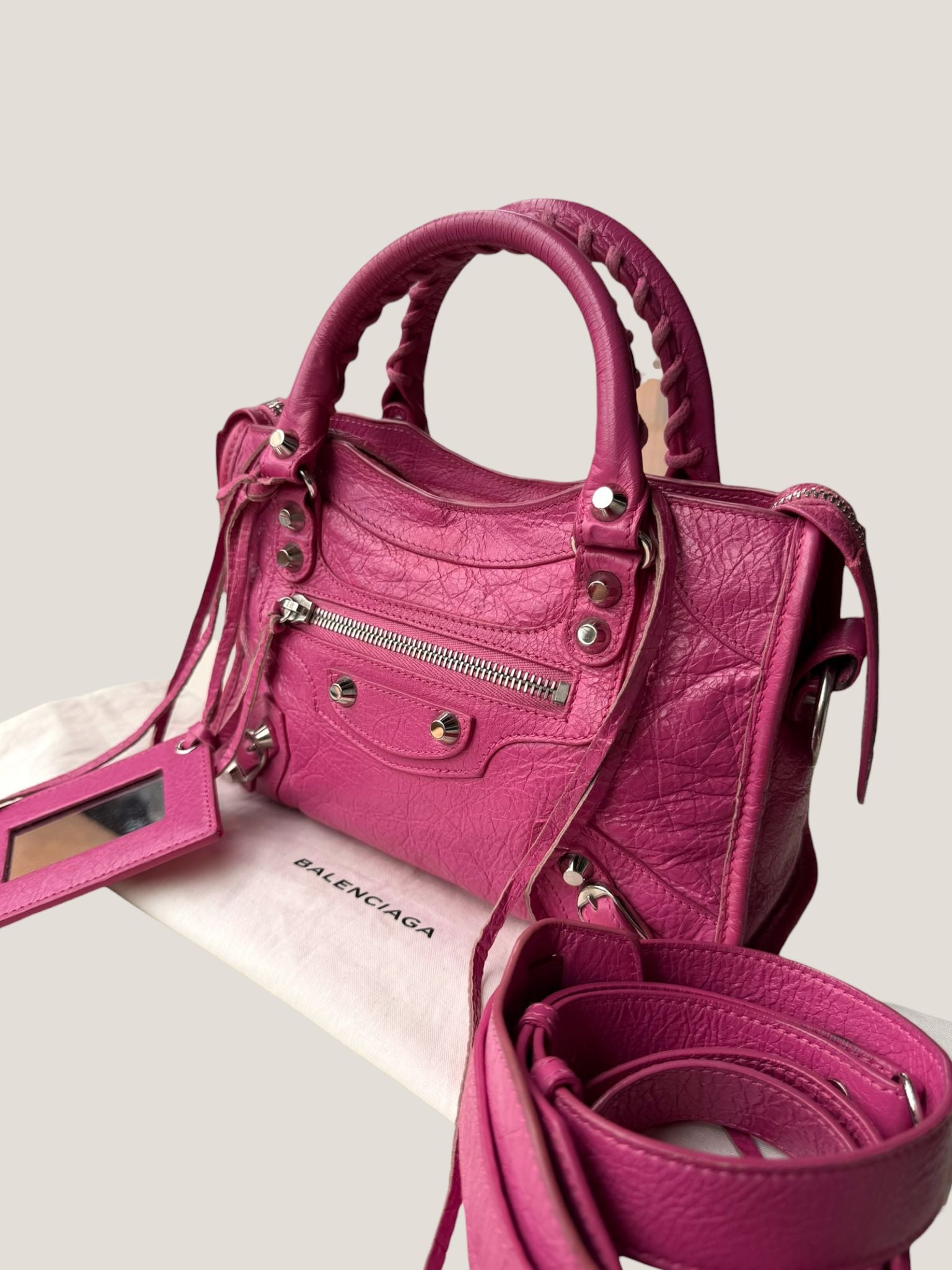 Balenciaga Mini City fucsia
