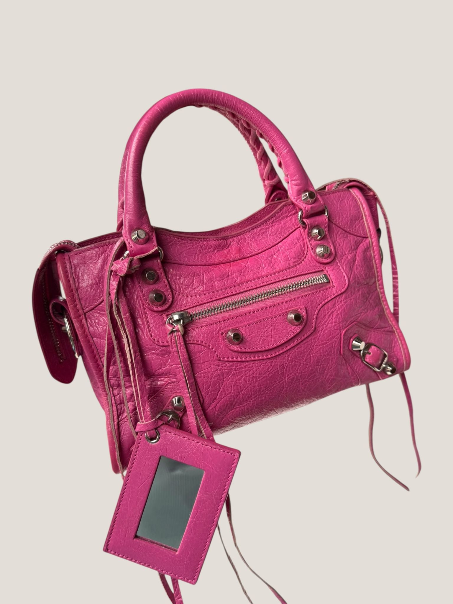 Balenciaga Mini City fucsia