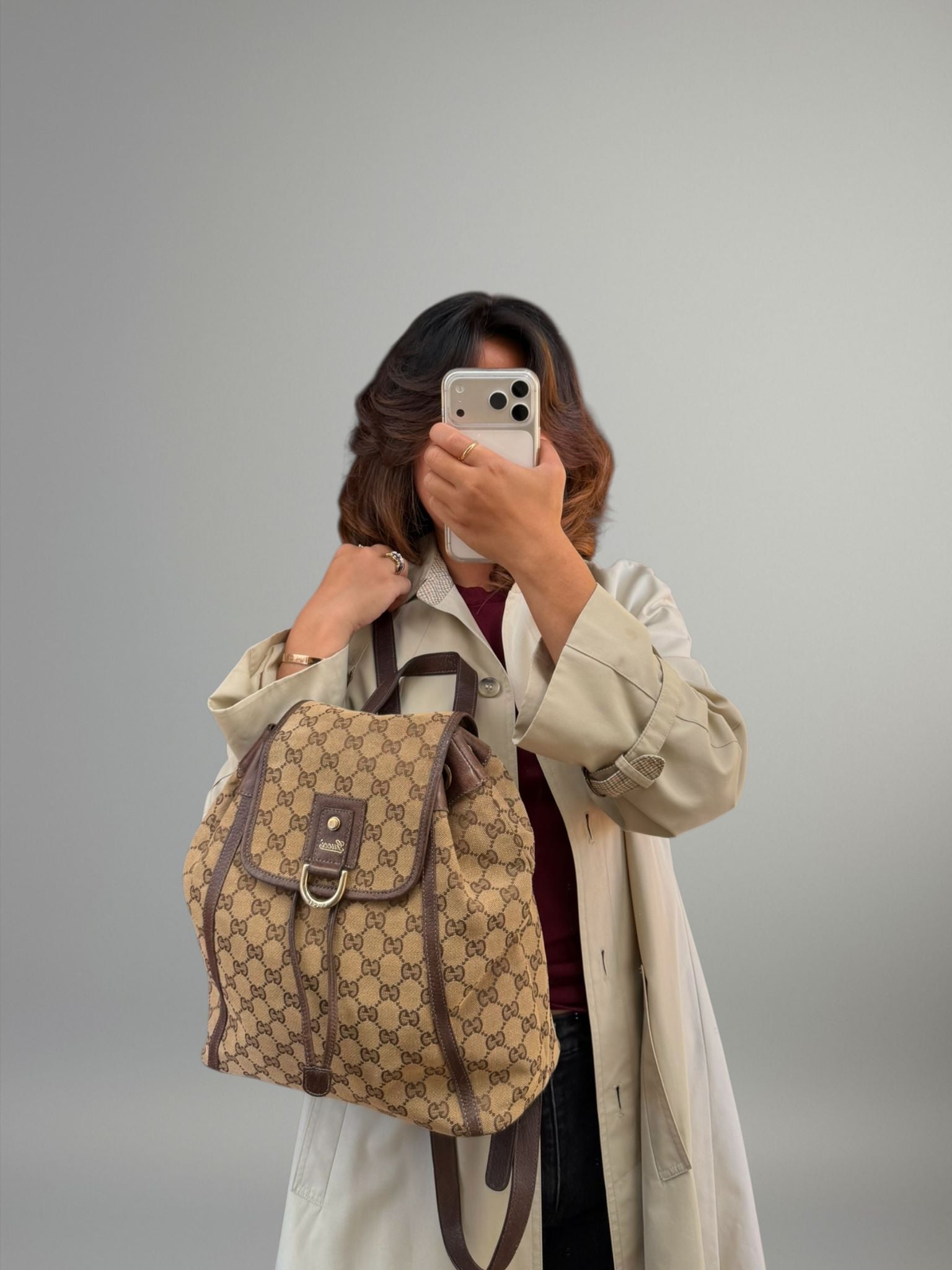 Gucci GG Canvas Zaino Vintage
