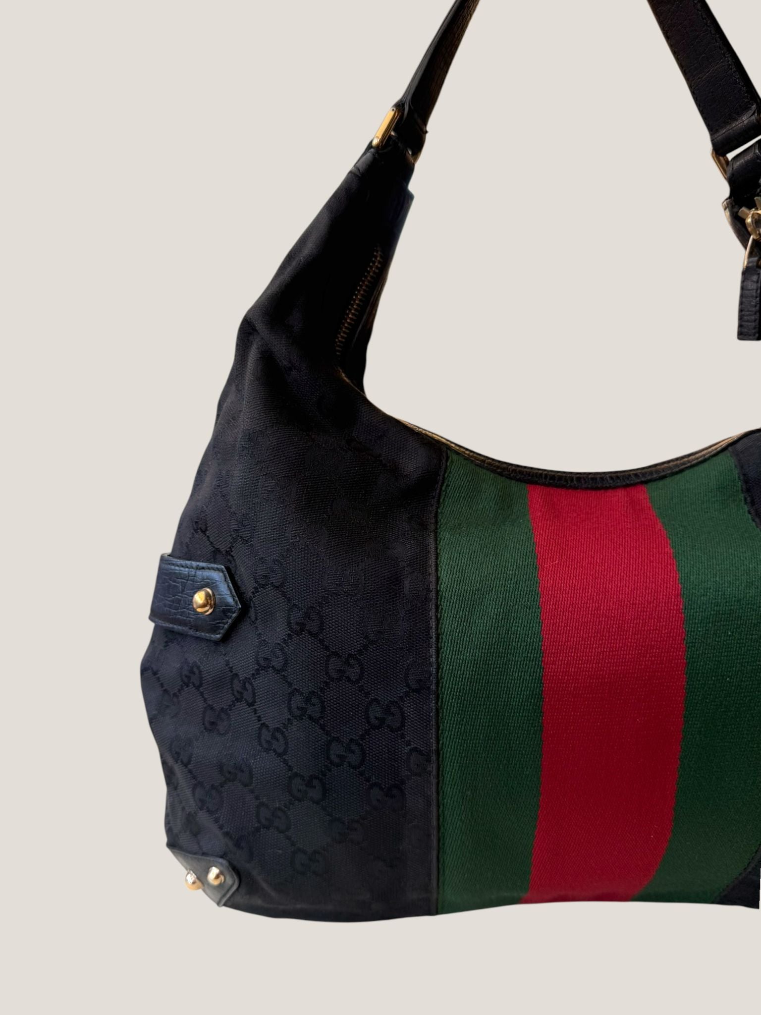 Gucci Horsebit Hobo GG Canvas