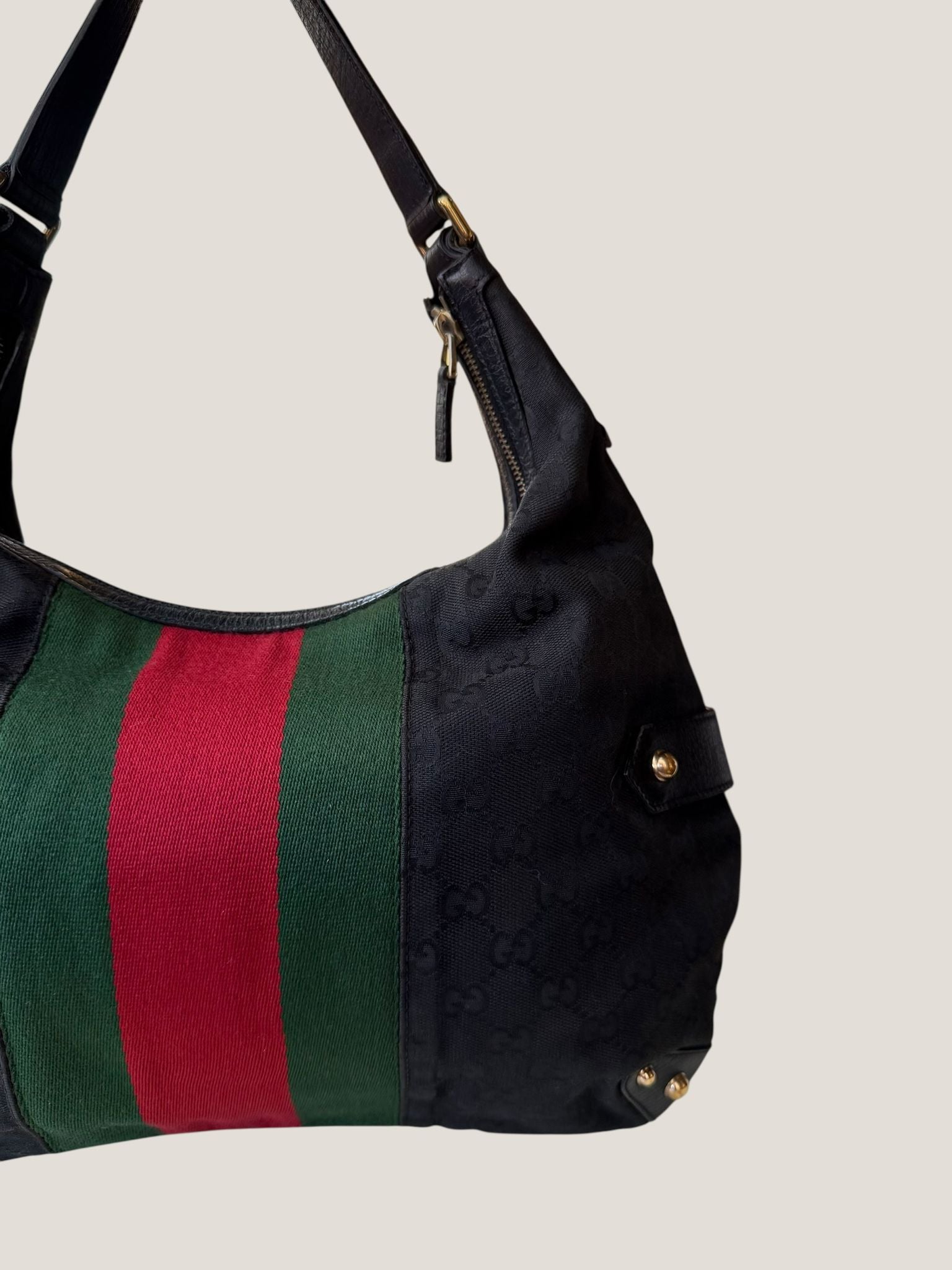 Gucci Horsebit Hobo GG Canvas