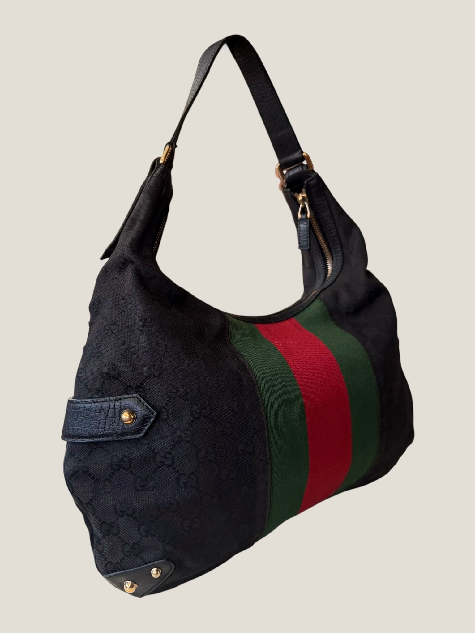 Gucci Horsebit Hobo GG Canvas