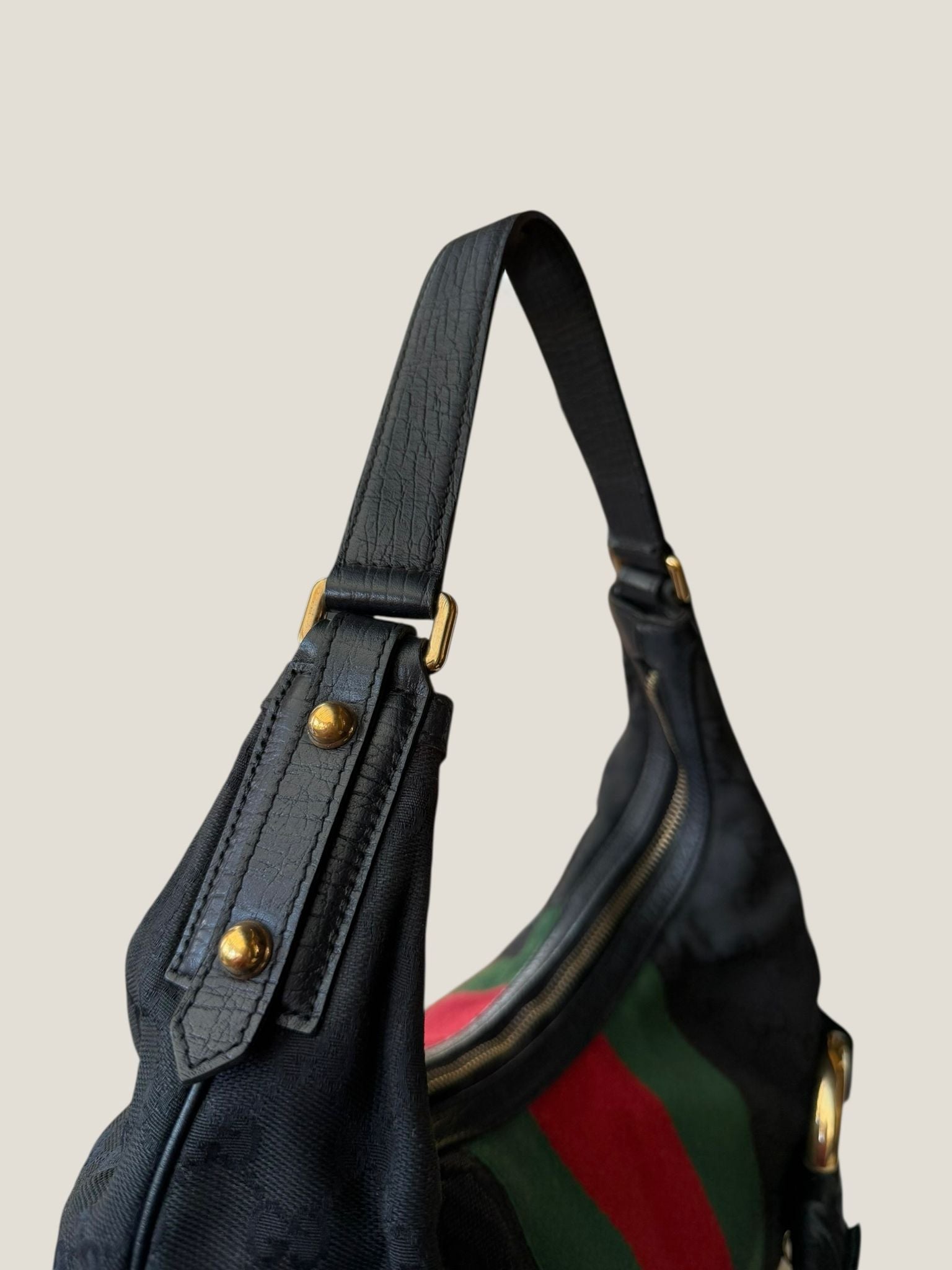Gucci Horsebit Hobo GG Canvas