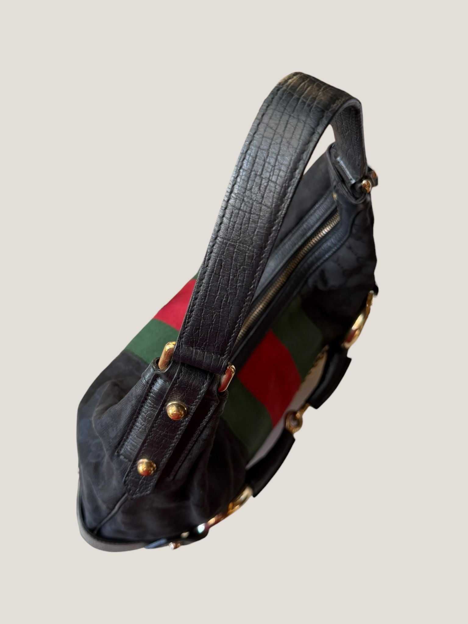 Gucci Horsebit Hobo GG Canvas