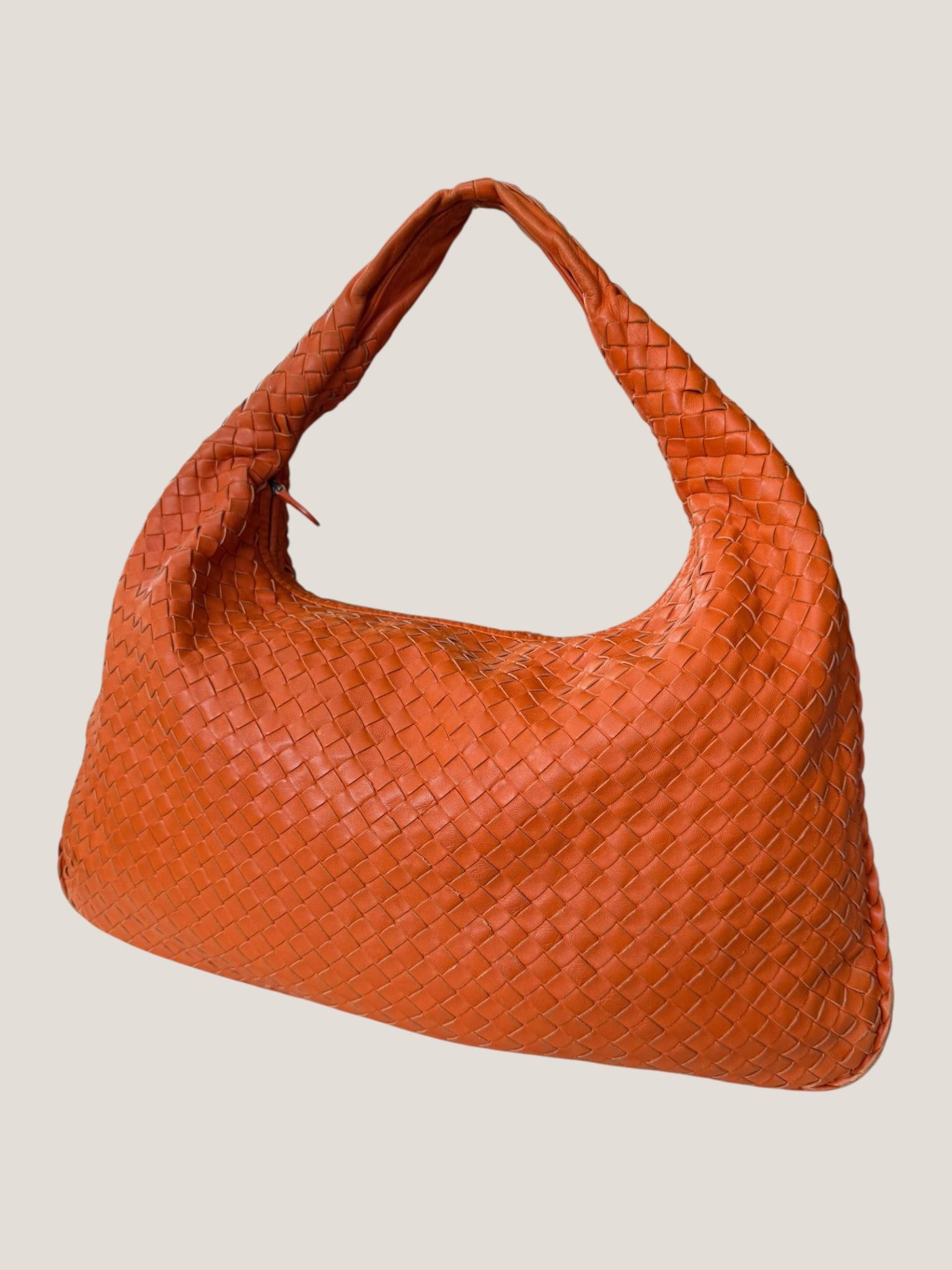 Bottega Veneta Hobo Intrecciato Arancione