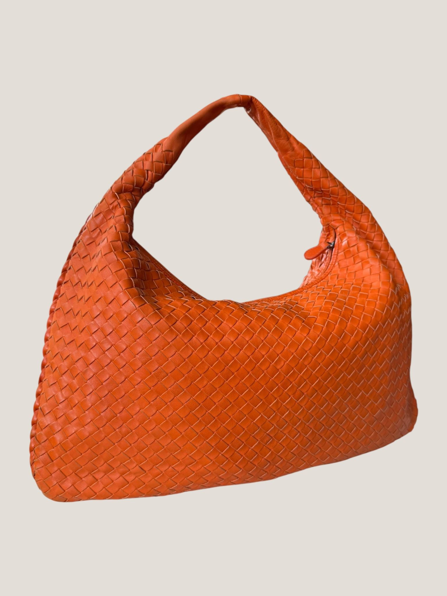 Bottega Veneta Hobo Intrecciato Arancione