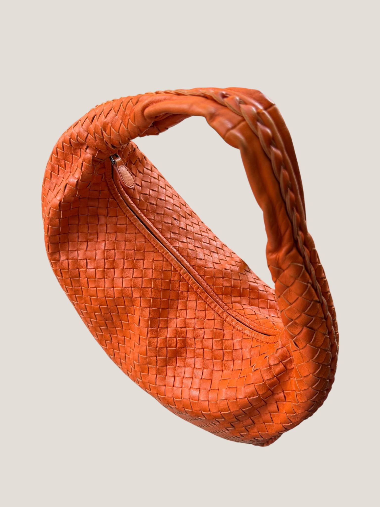 Bottega Veneta Hobo Intrecciato Arancione