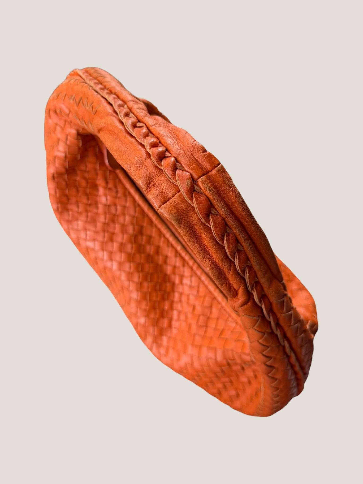 Bottega Veneta Hobo Intrecciato Arancione