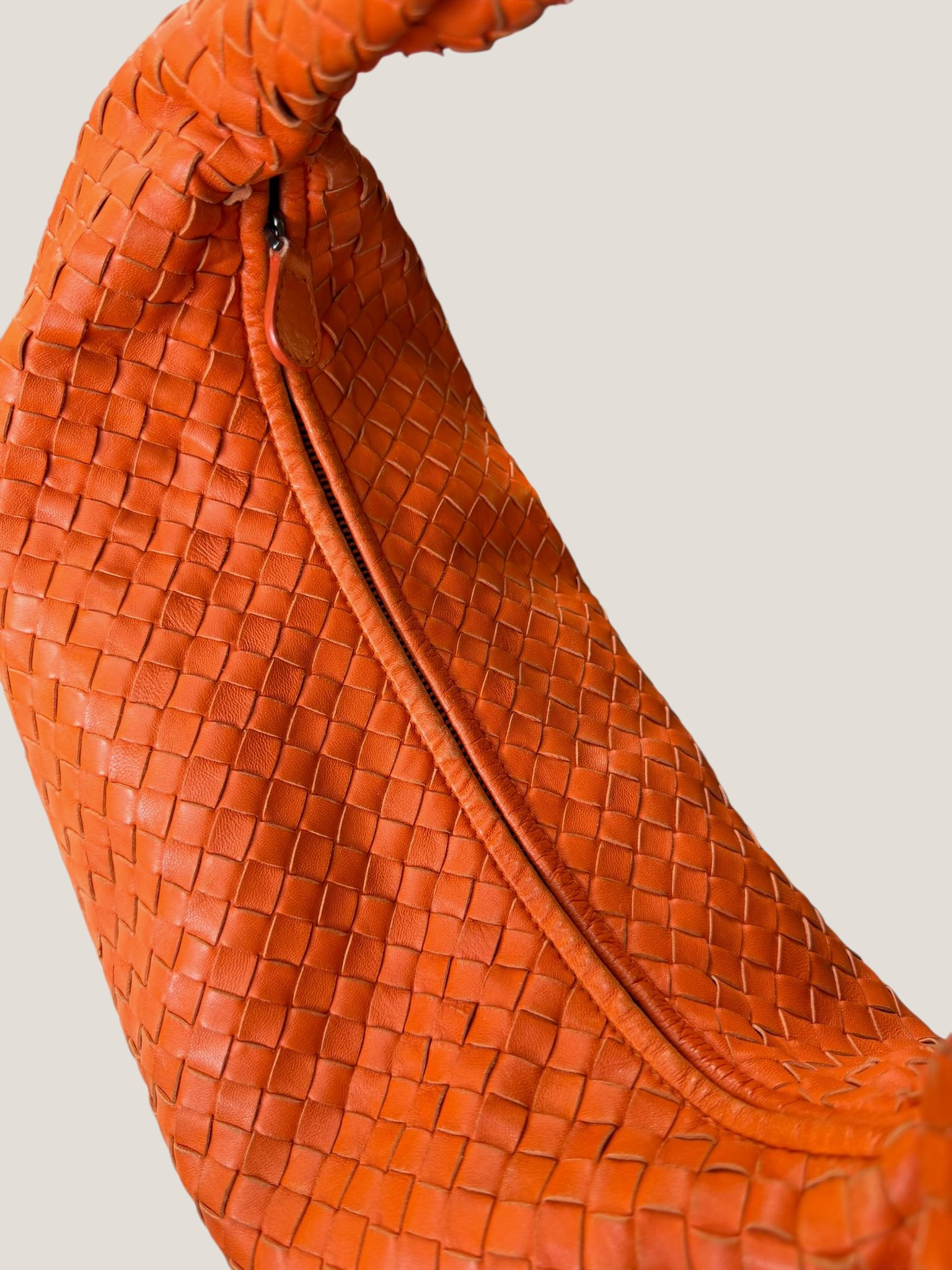 Bottega Veneta Hobo Intrecciato Arancione