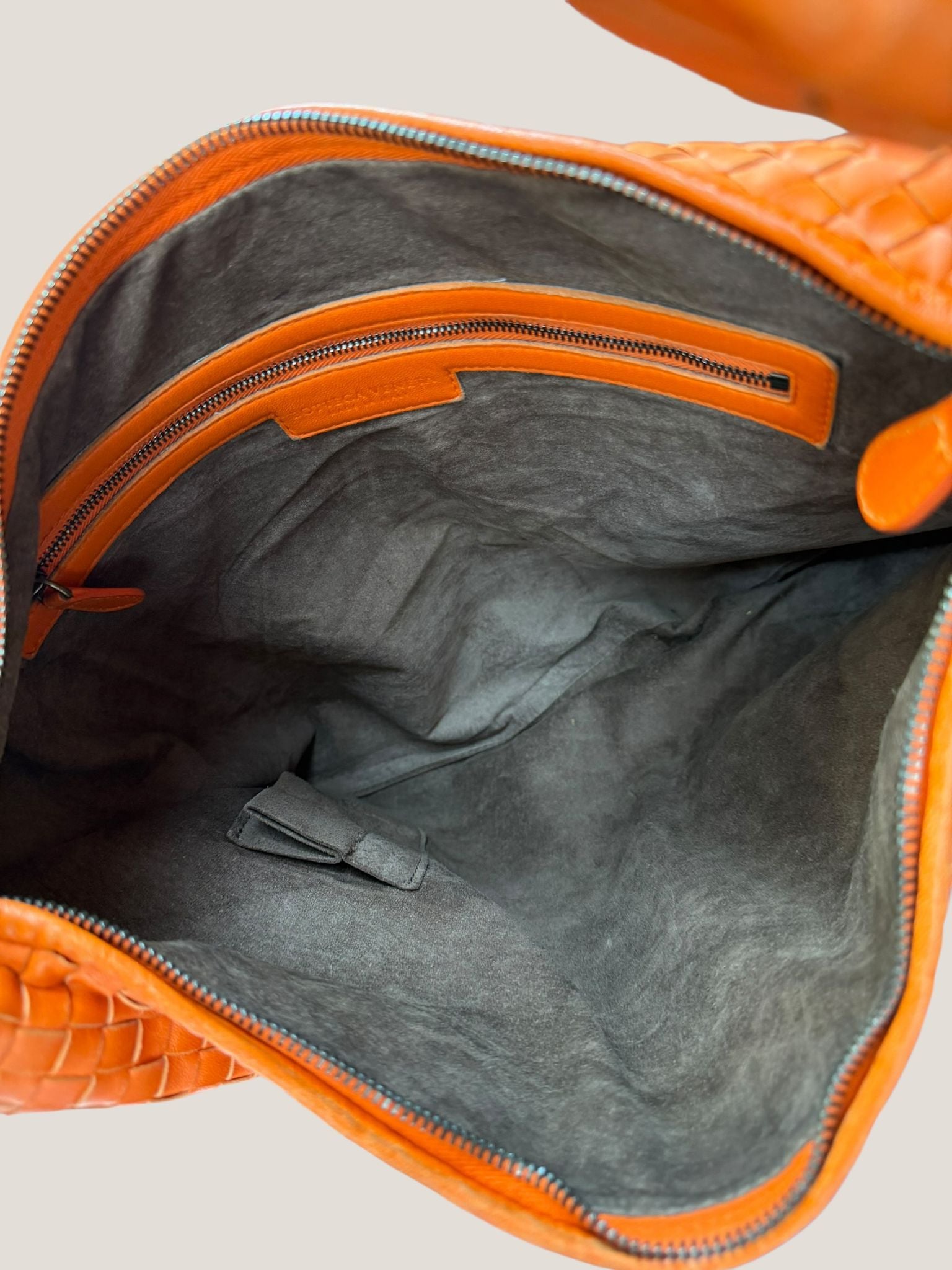 Bottega Veneta Hobo Intrecciato Arancione