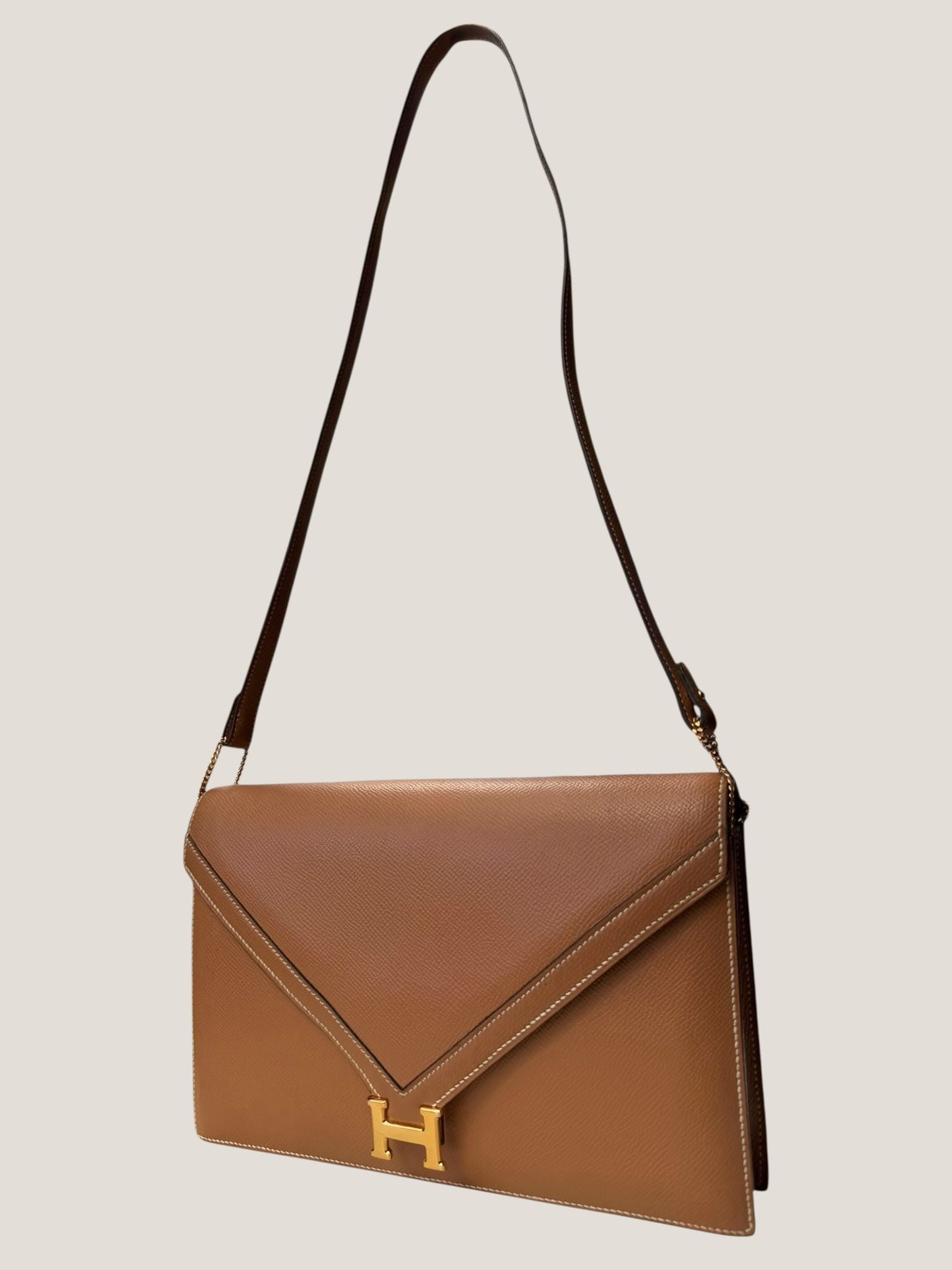 Hermès Lydie H Courchevel Cuoio