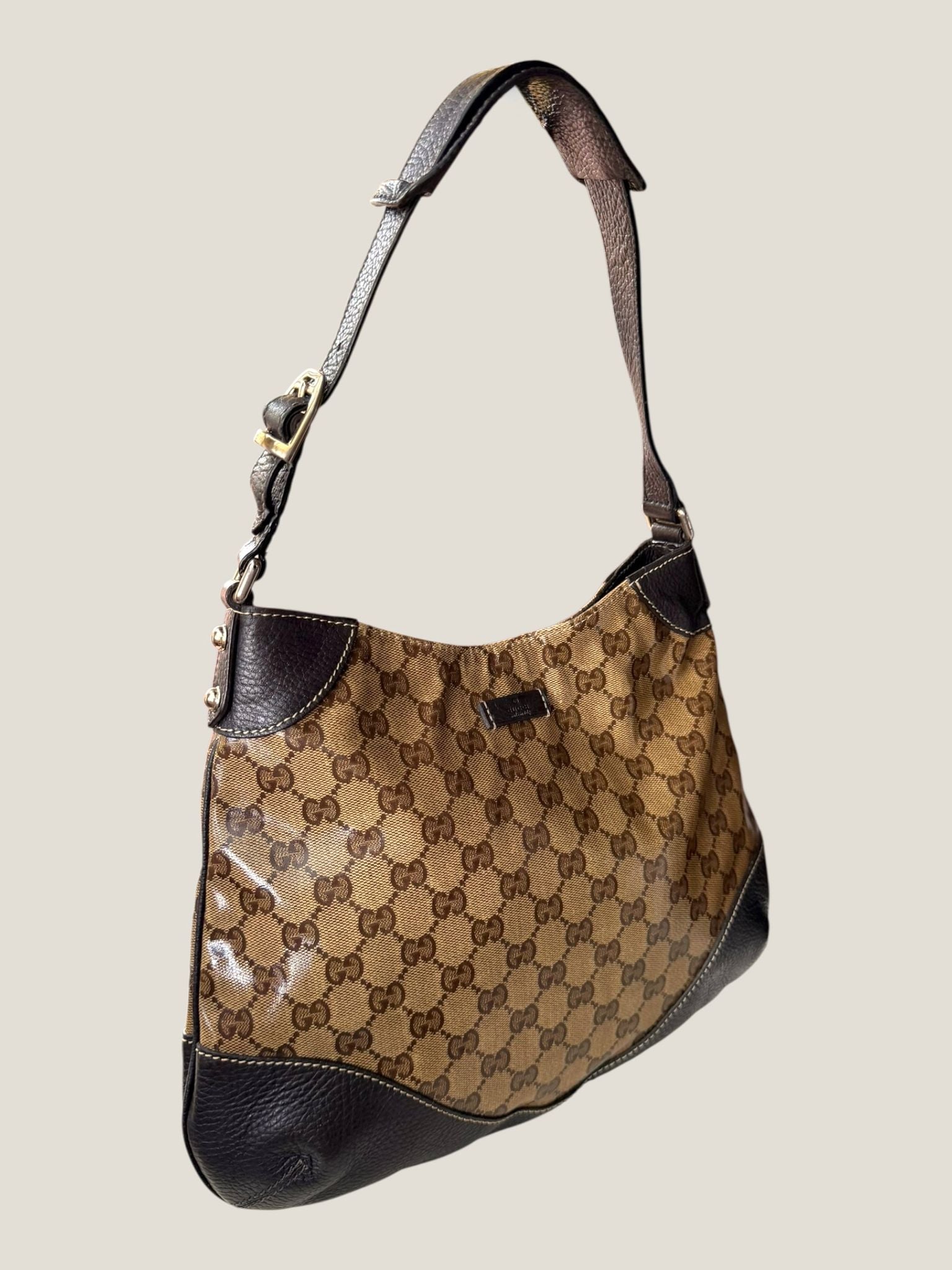 Gucci Crystal GG Canvas Hobo