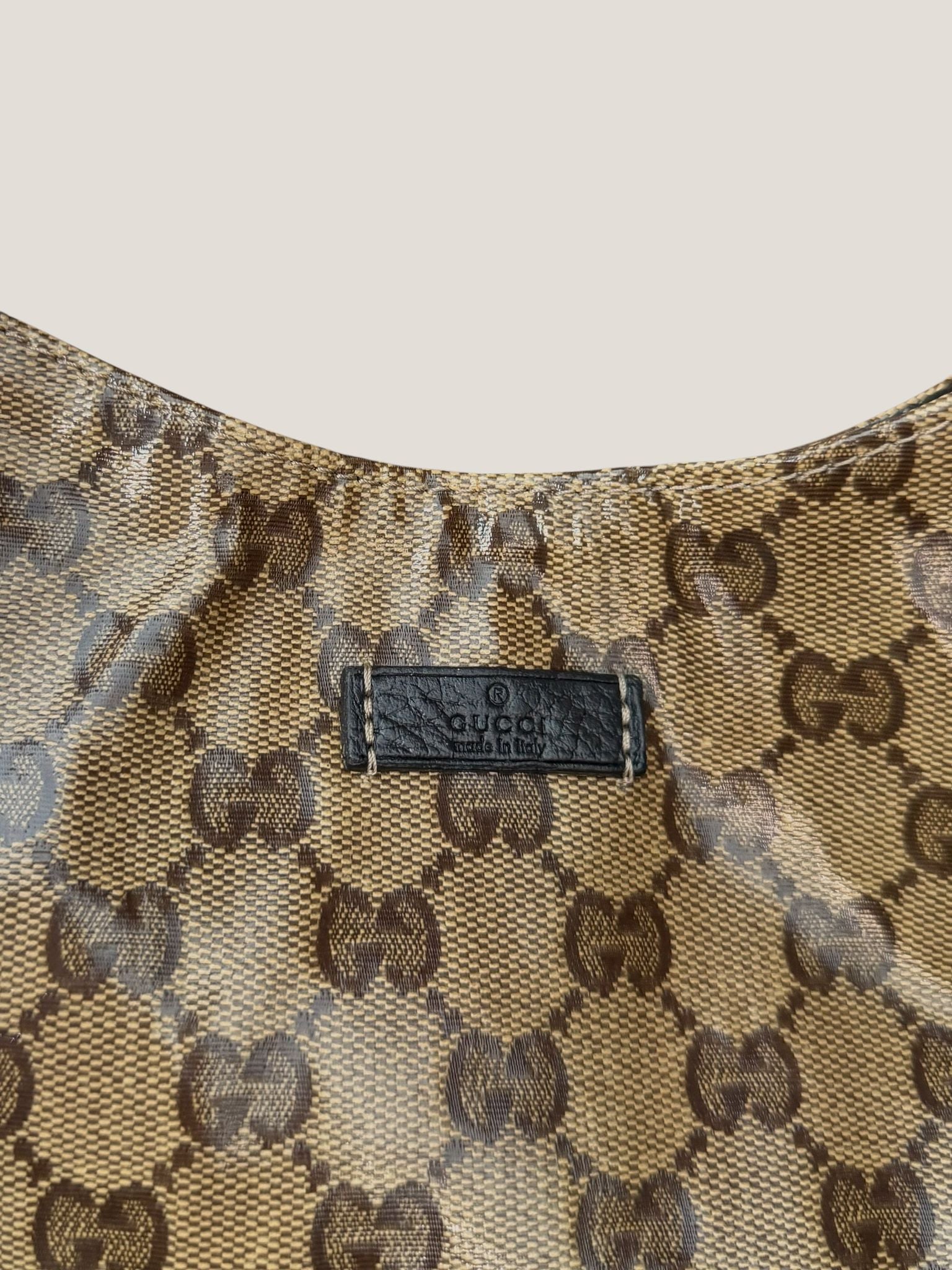 Gucci Crystal GG Canvas Hobo