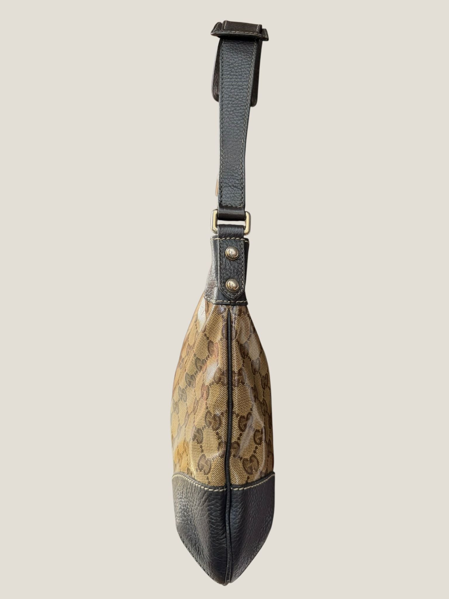 Gucci Crystal GG Canvas Hobo