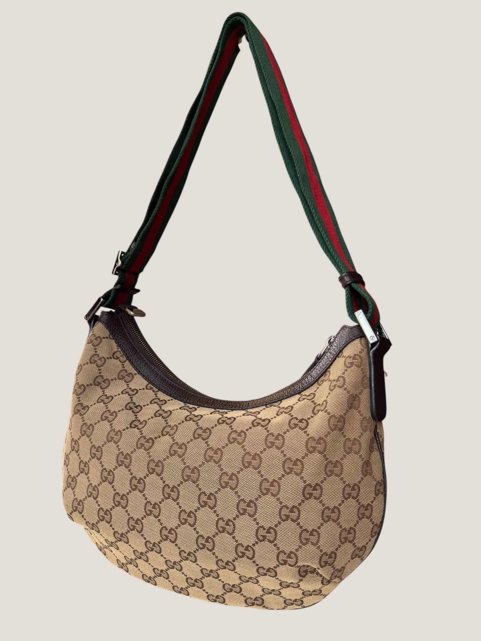 Gucci GG Canvas Half Moon Web