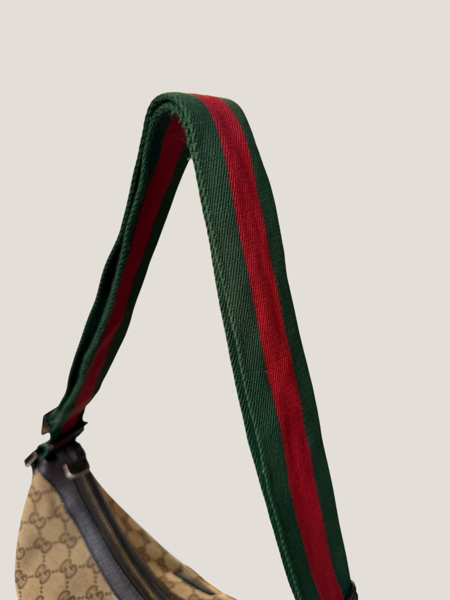 Gucci GG Canvas Half Moon Web
