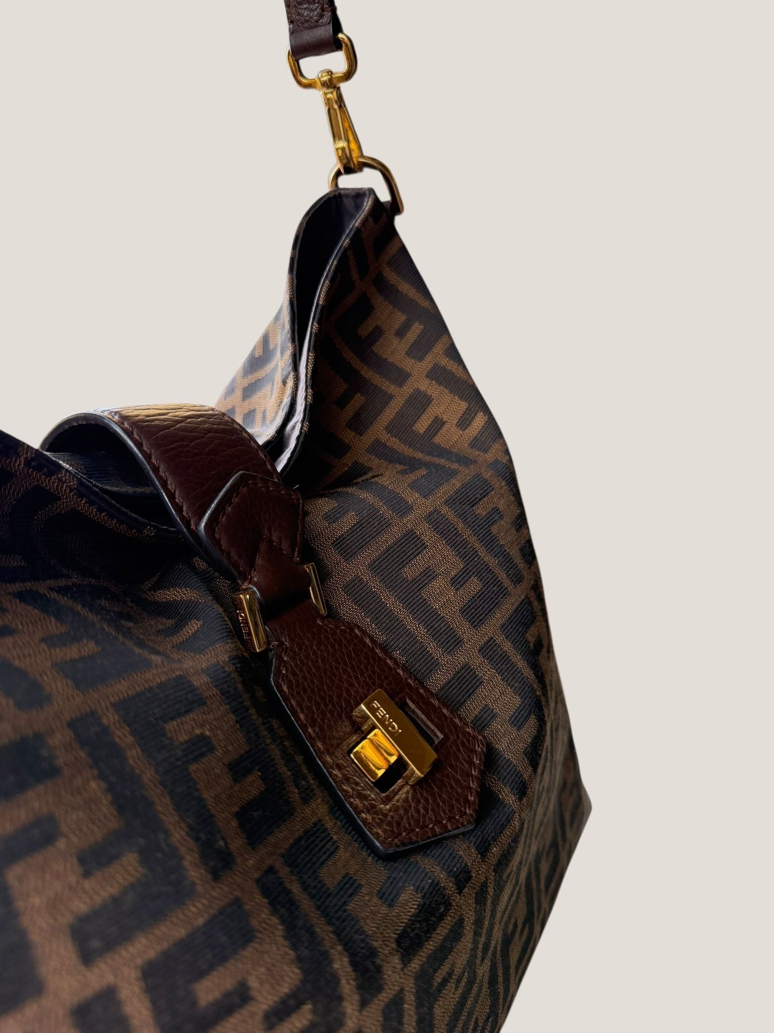Fendi Tobacco Zucca Hobo