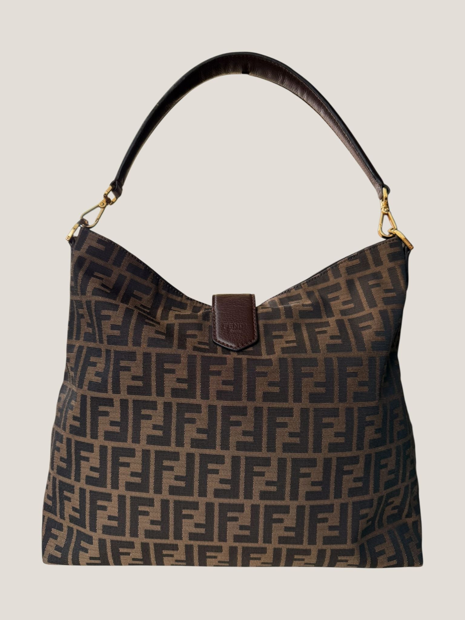 Fendi Tobacco Zucca Hobo