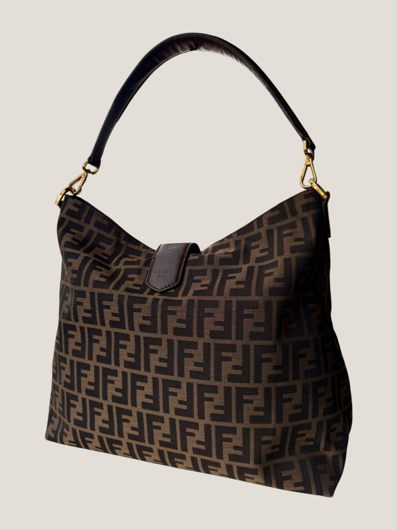 Fendi Tobacco Zucca Hobo