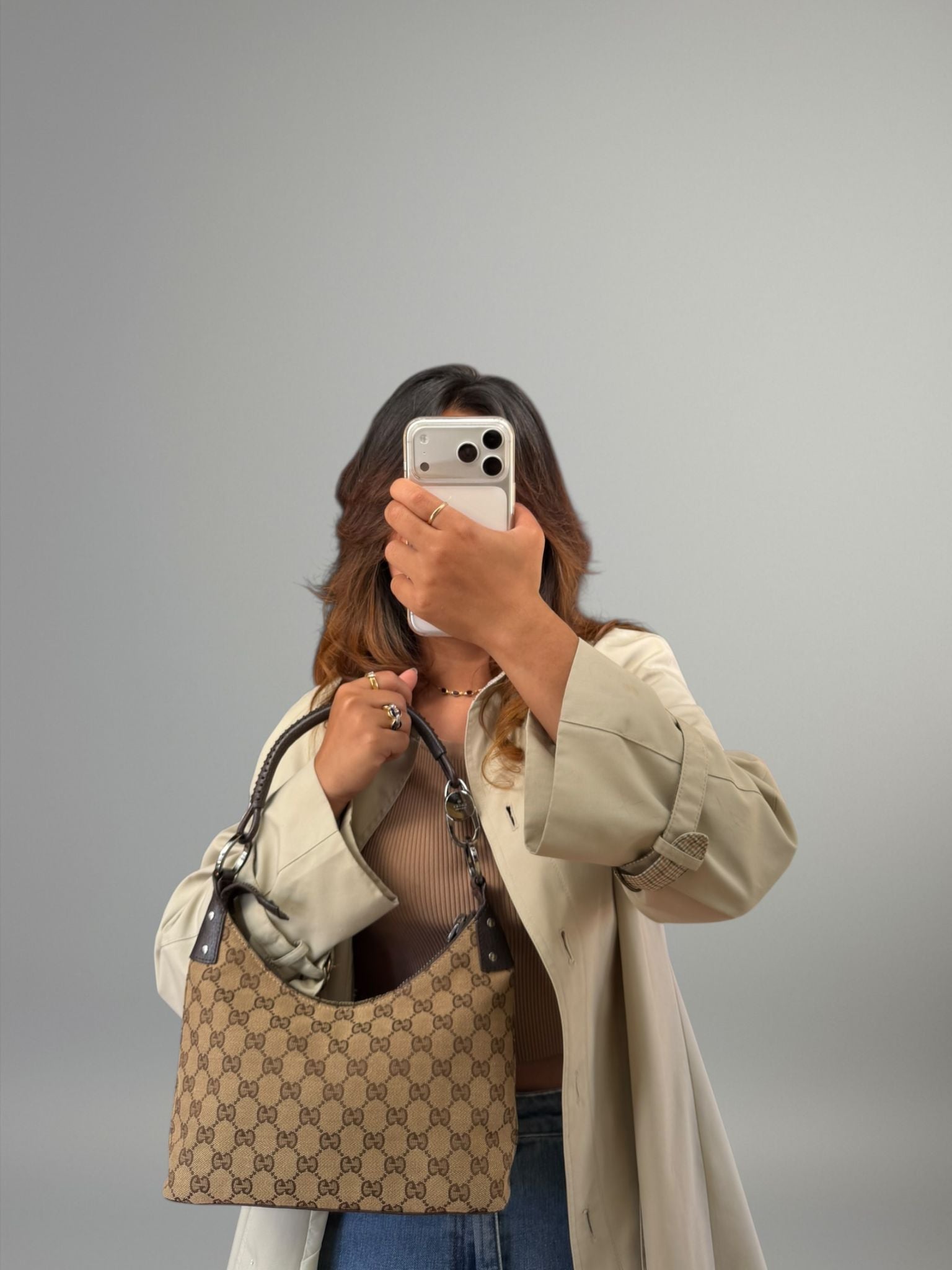 Gucci GG Canvas Hobo