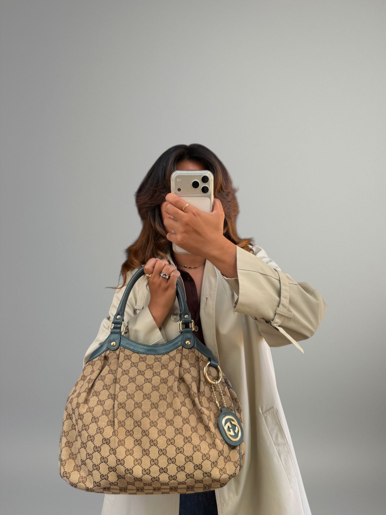 Gucci Sukey GG Canvas Tote