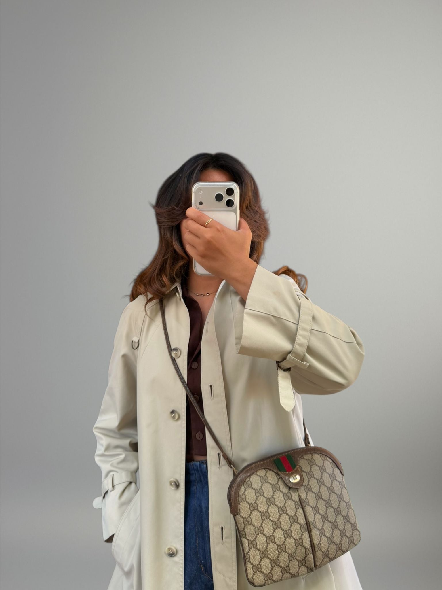 Gucci Web GG Supreme Crossbody
