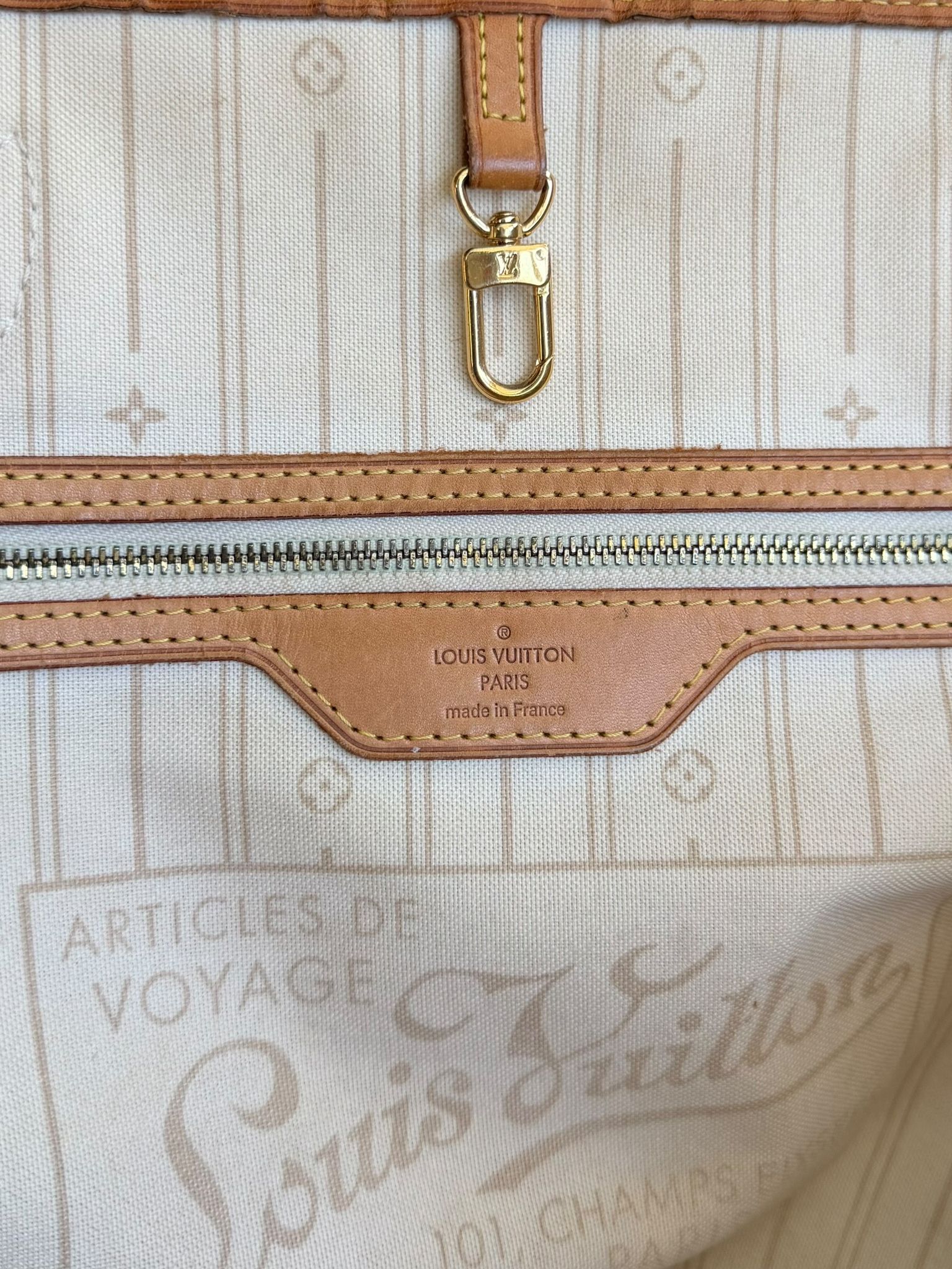 LV Neverfull GM Damier Azur