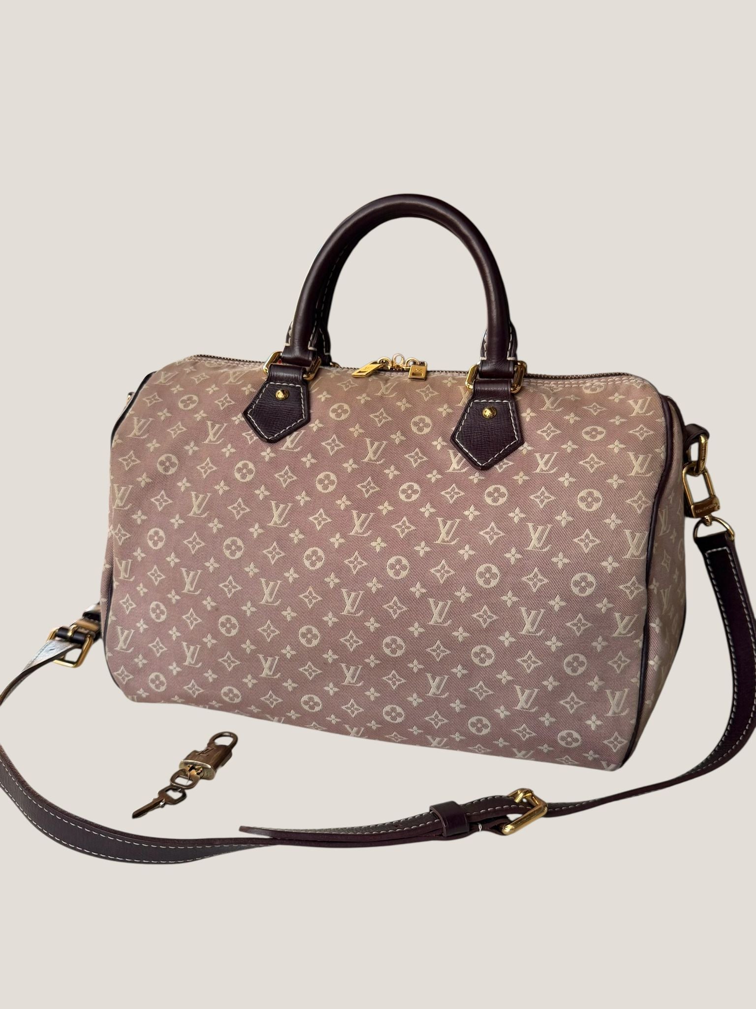 LV Speedy Mini Lin Idylle Rose