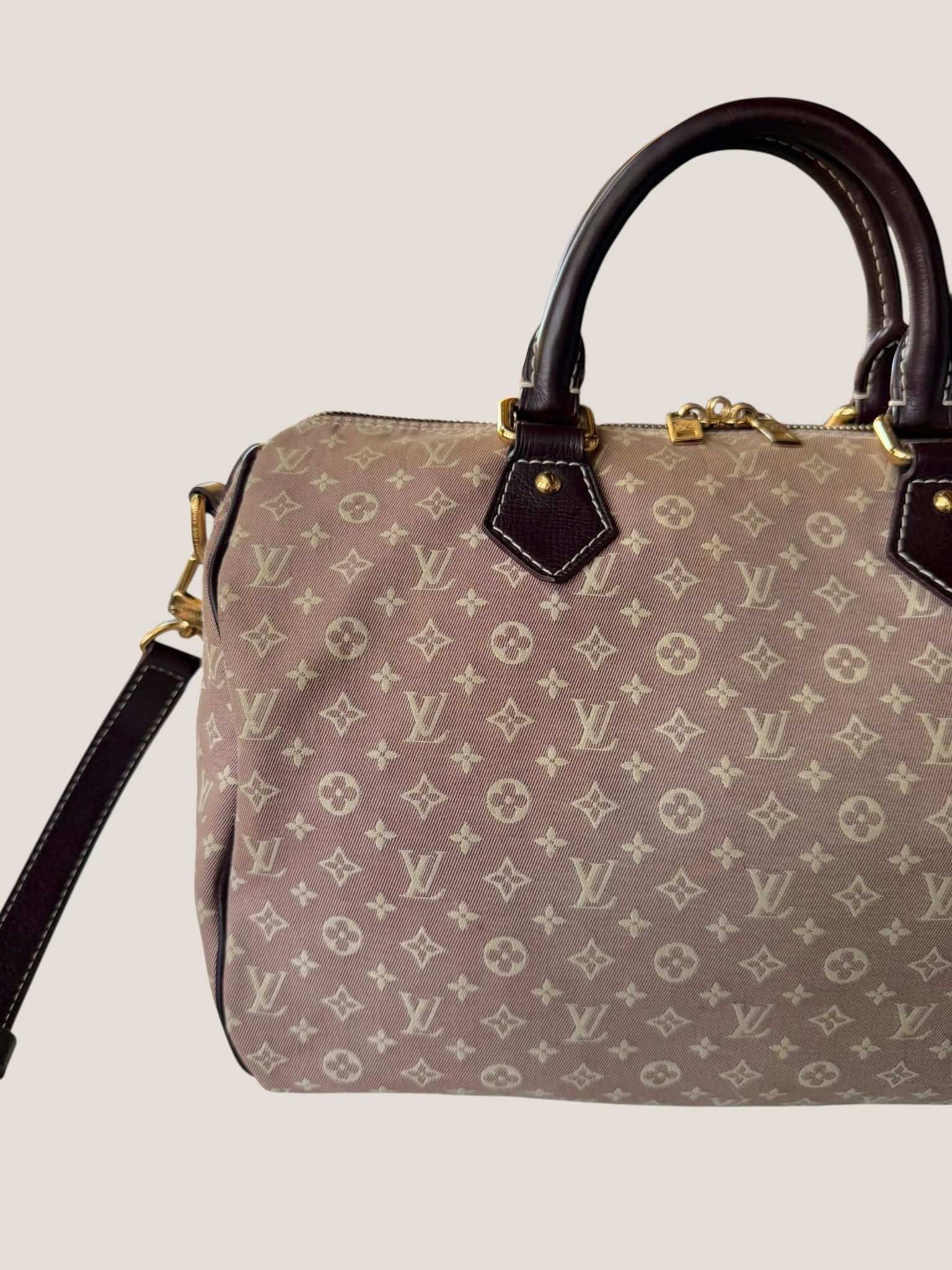 LV Speedy Mini Lin Idylle Rose