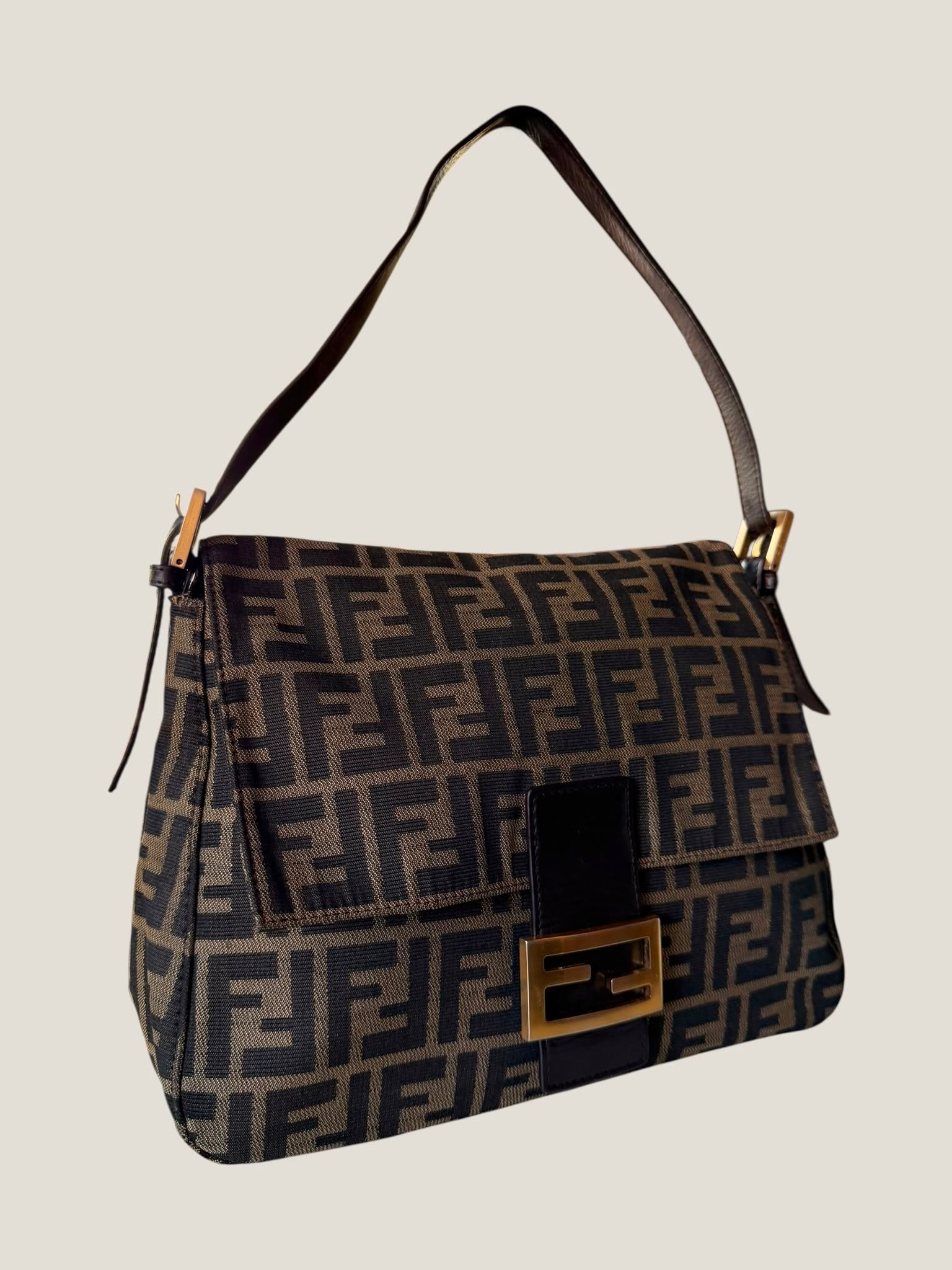 Fendi Mamma Baguette Zucca