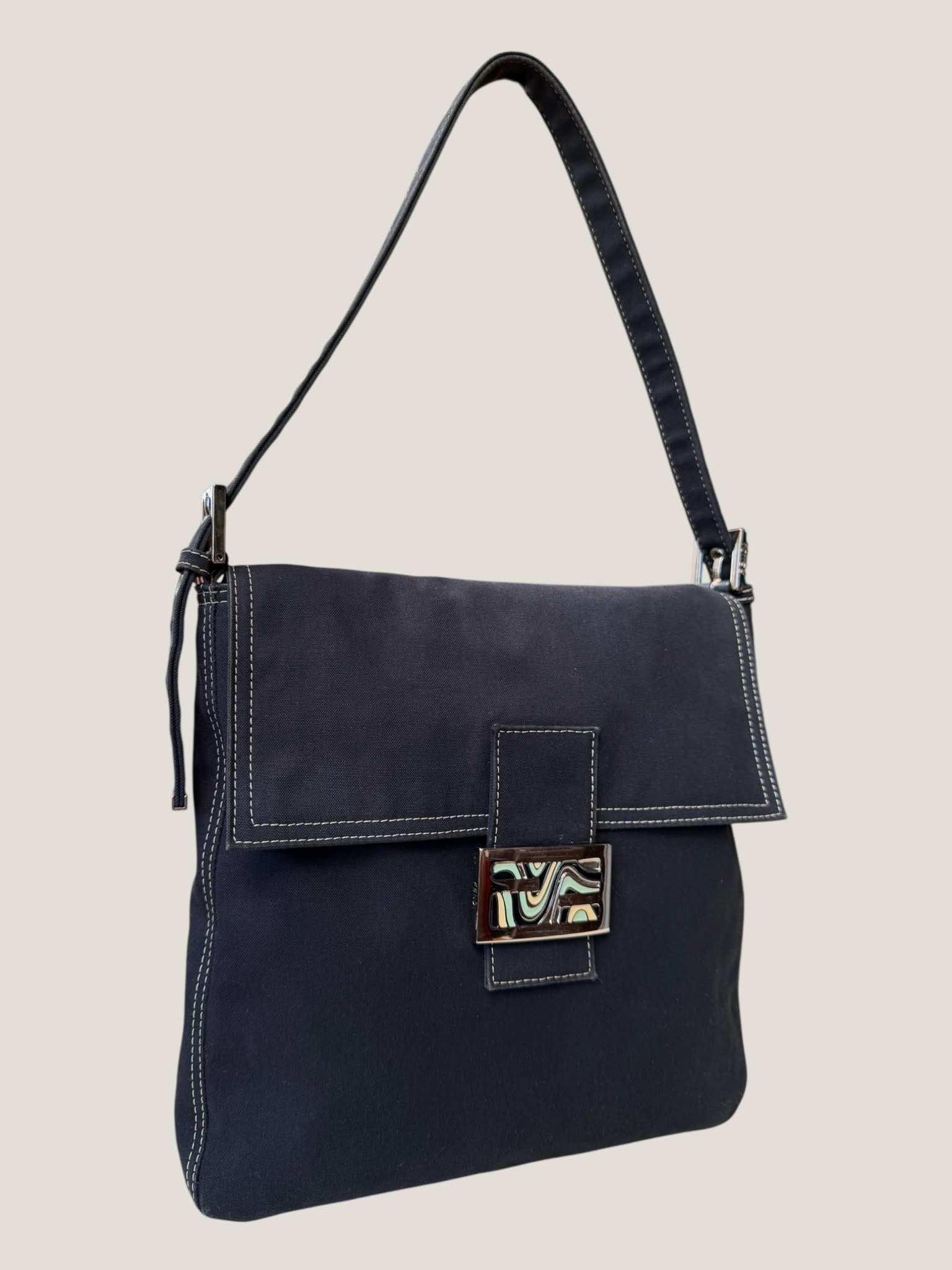 Fendi Baguette in tessuto