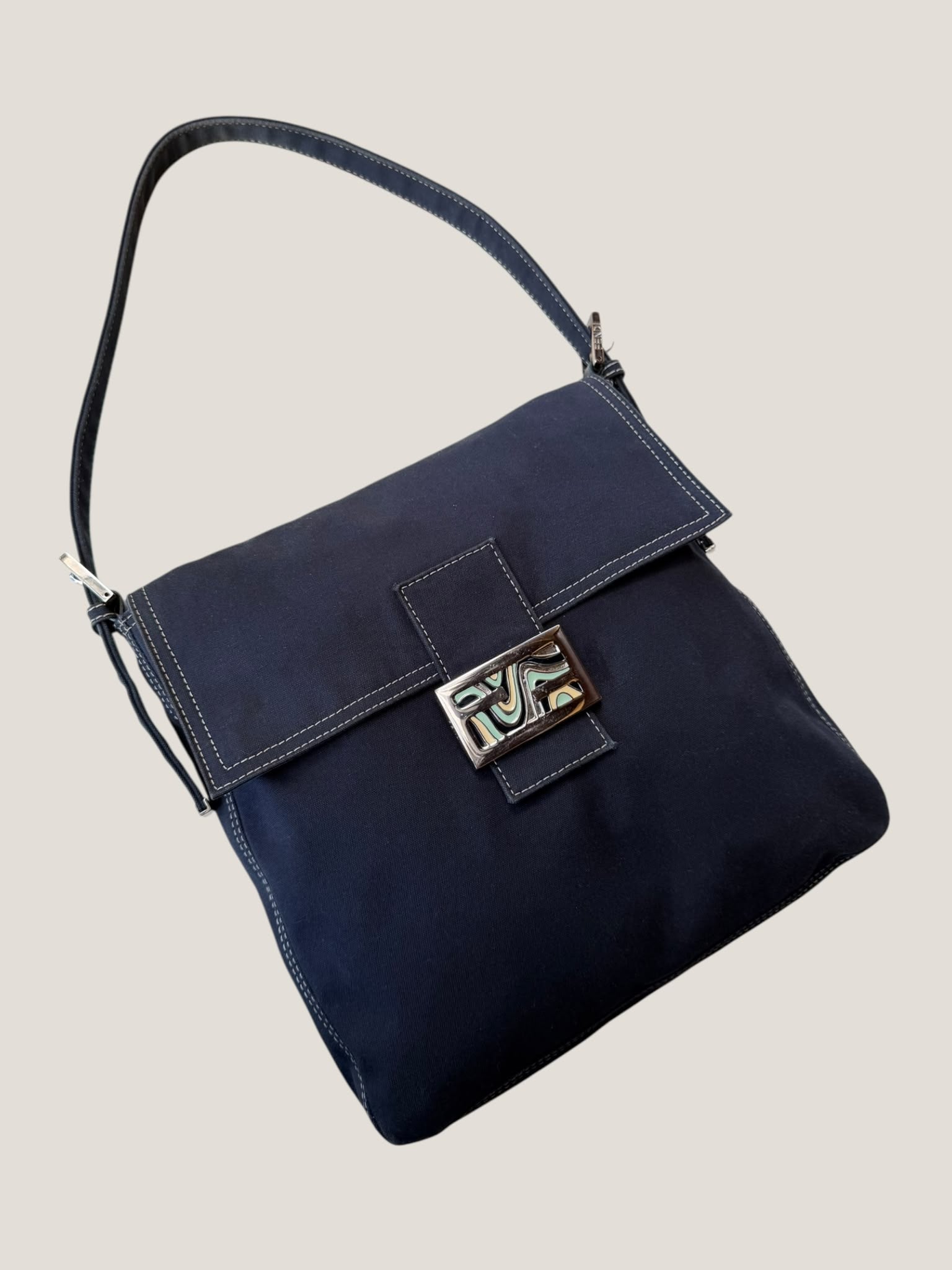 Fendi Baguette in tessuto