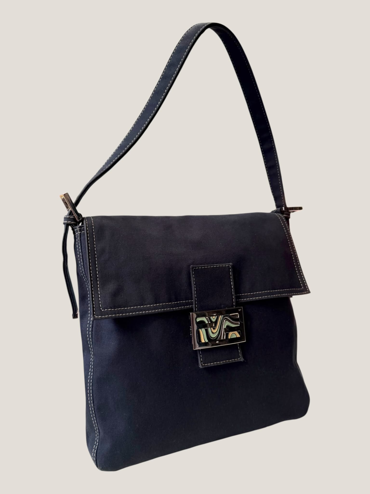 Fendi Baguette in tessuto