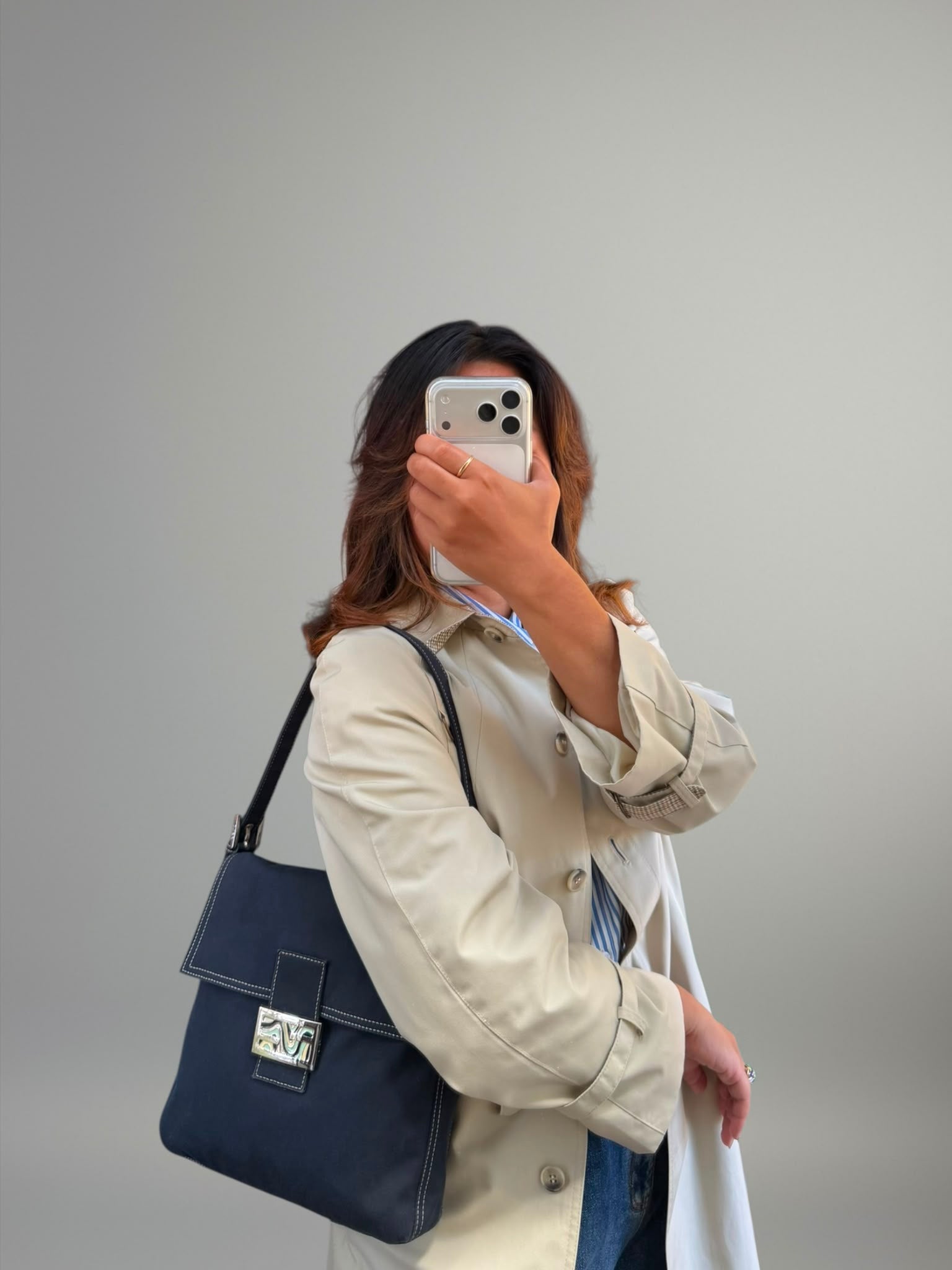 Fendi Baguette in tessuto