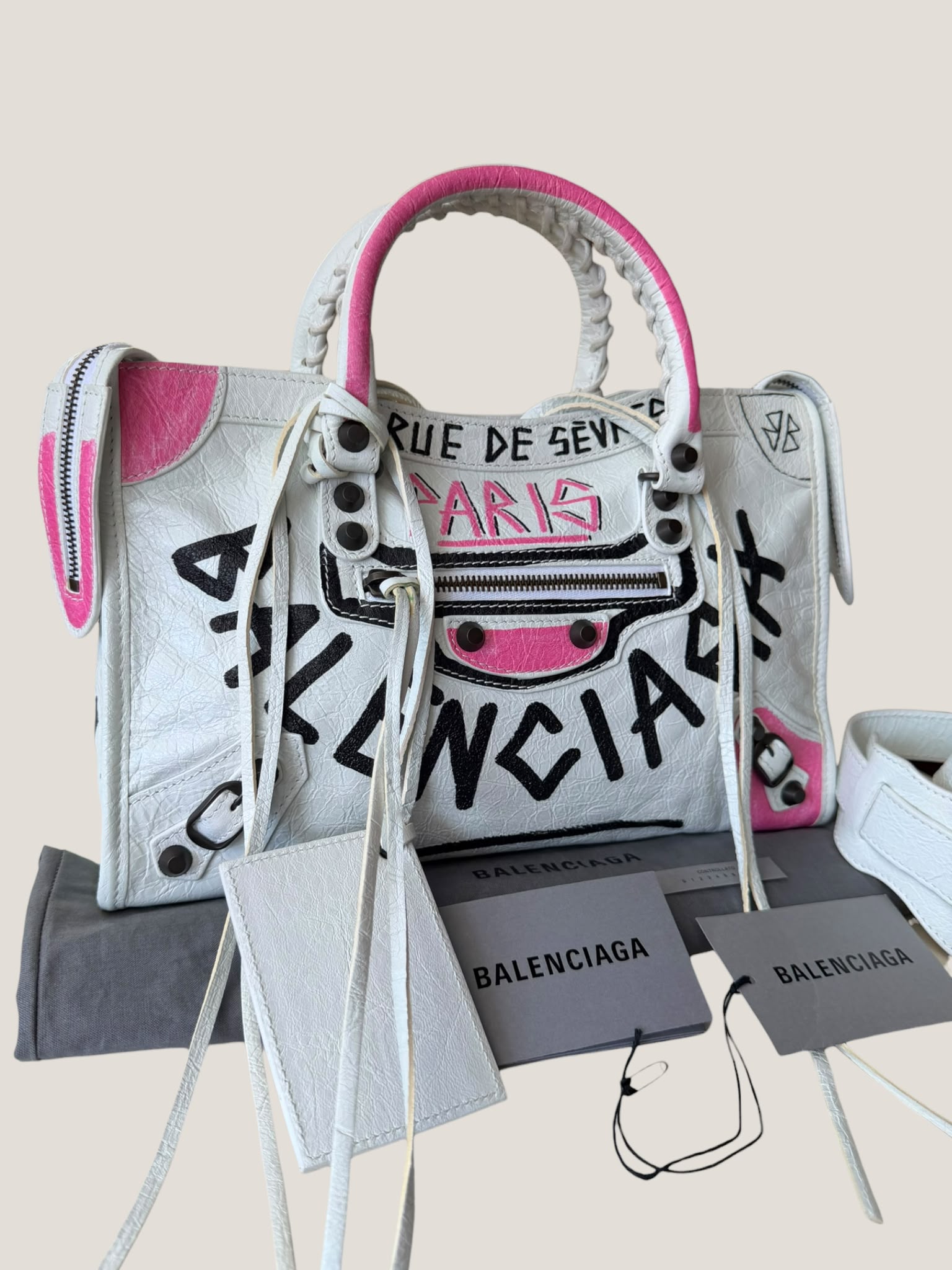 Balenciaga City Graffiti Small
