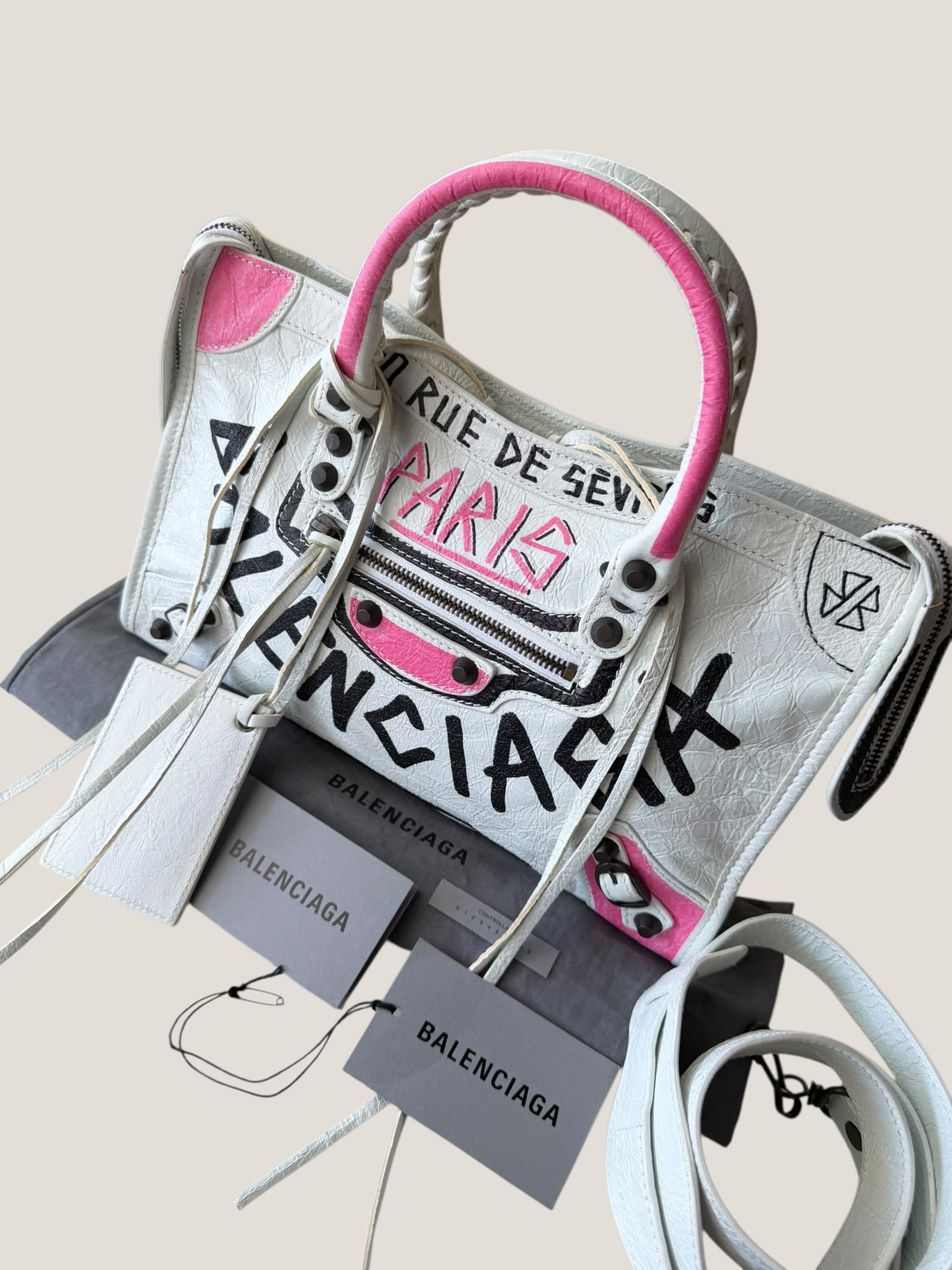 Balenciaga City Graffiti Small