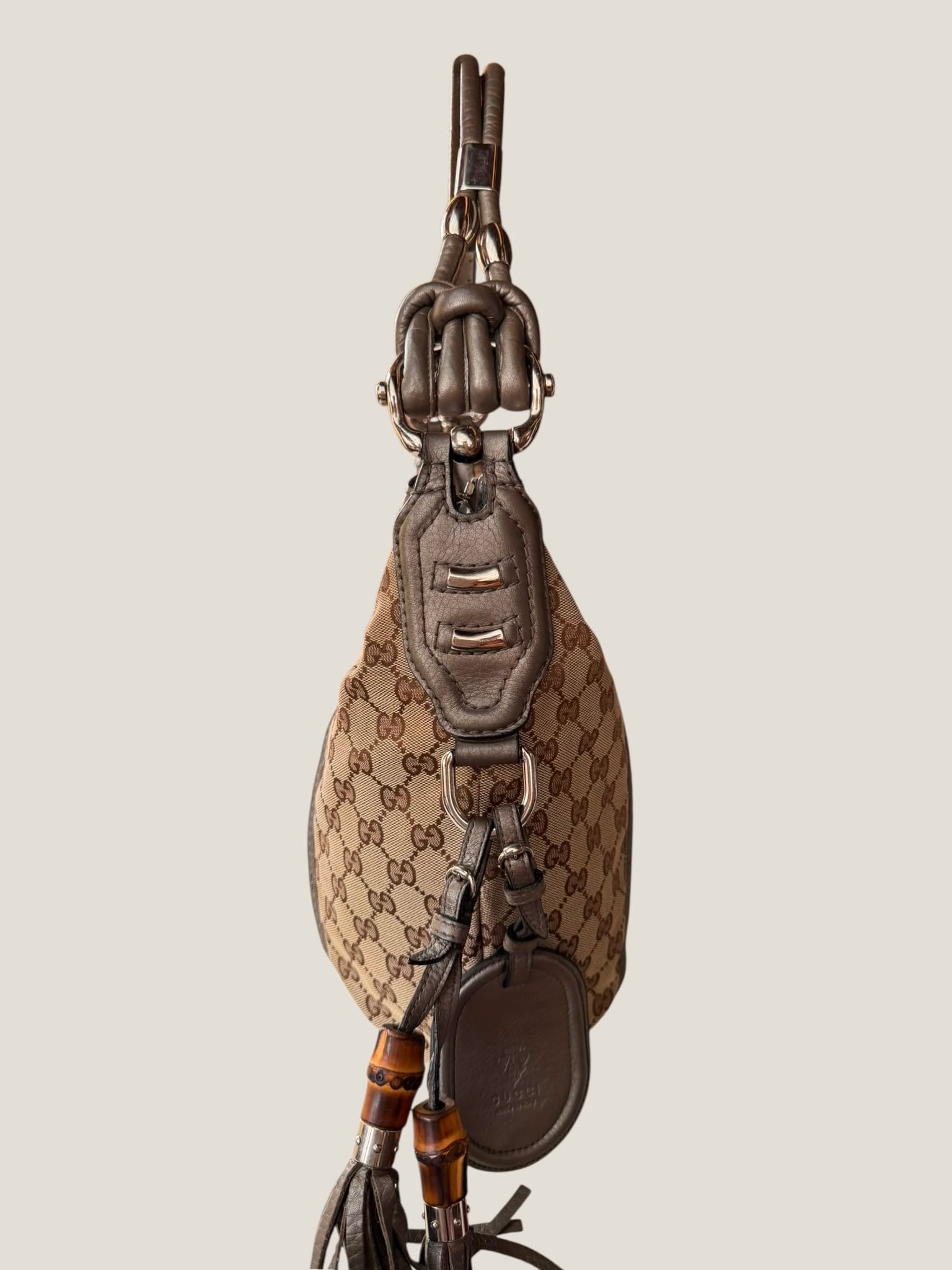 Gucci Metallic Techno Horsebit Hobo