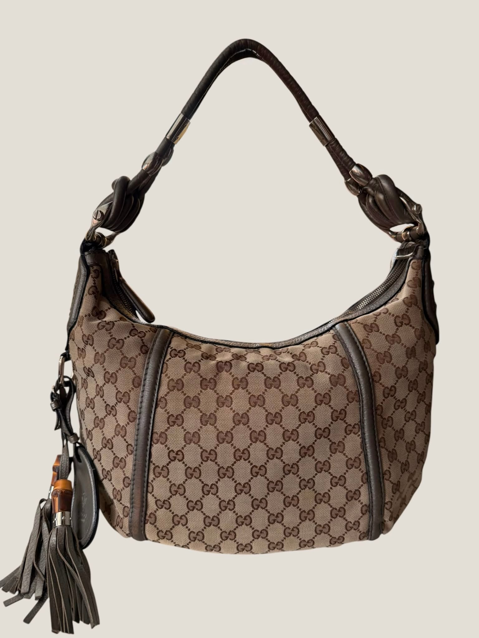 Gucci Metallic Techno Horsebit Hobo