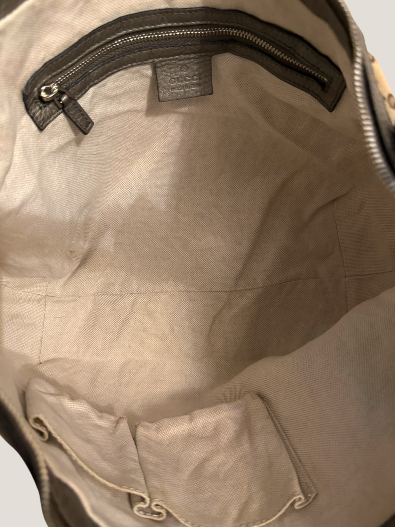 Gucci Metallic Techno Horsebit Hobo
