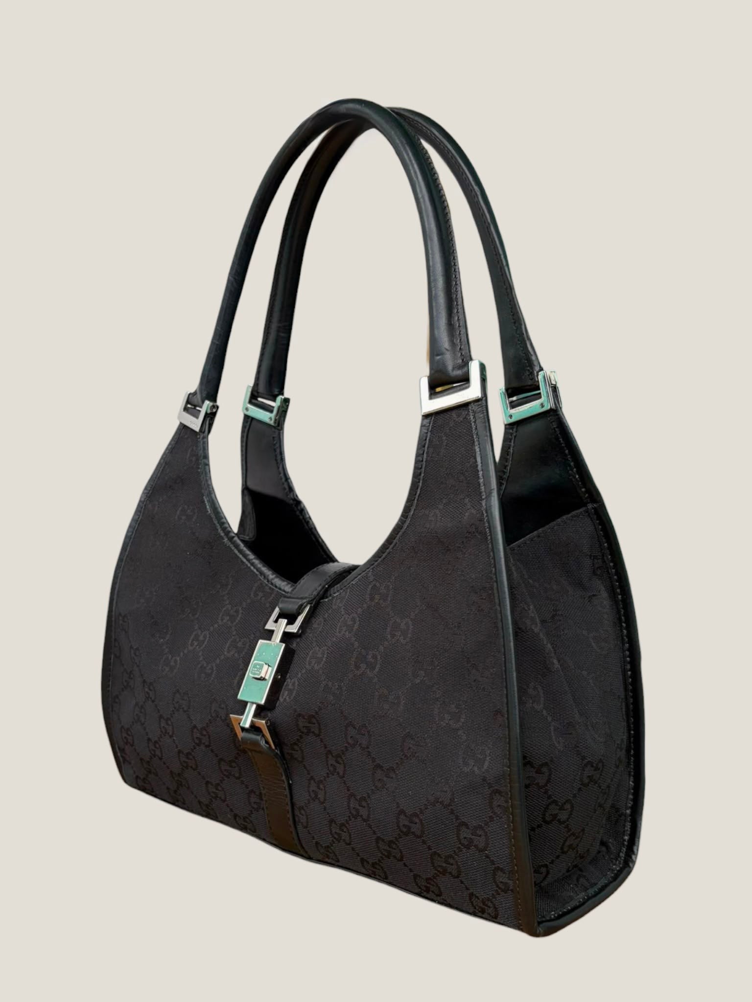 Gucci Jackie Bardot GG Canvas