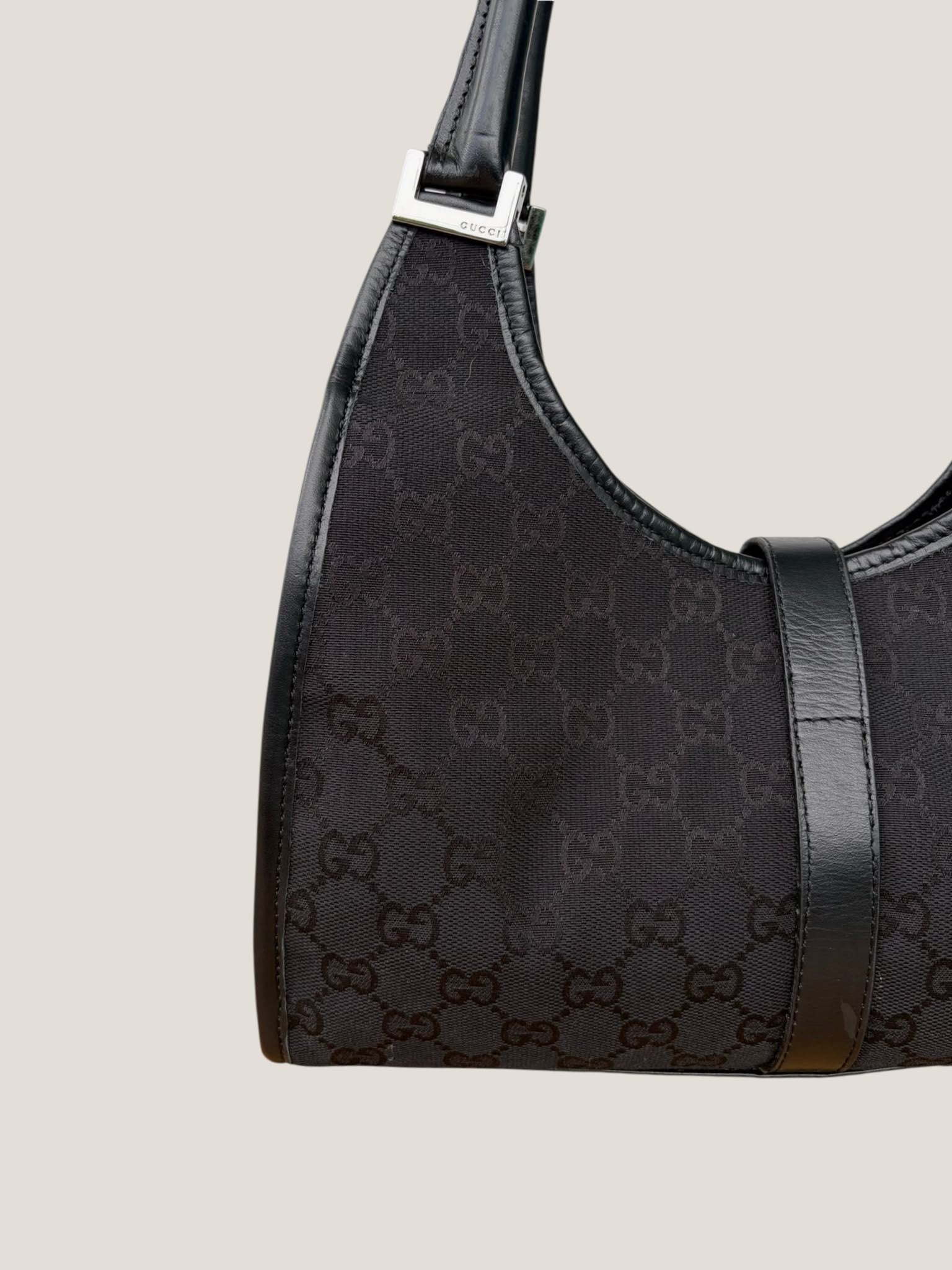 Gucci Jackie Bardot GG Canvas