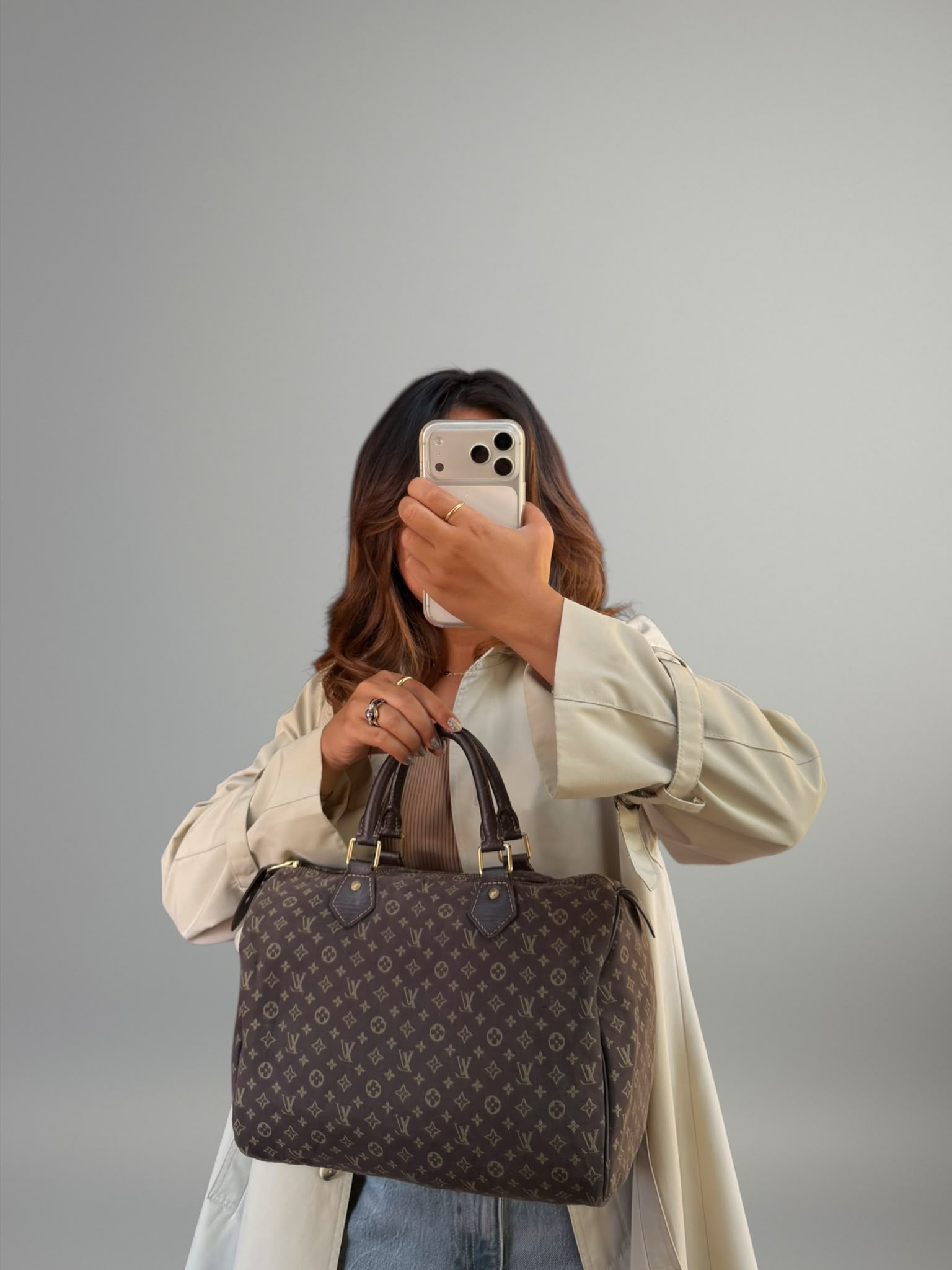 Louis Vuitton Mini Lin Speedy 30