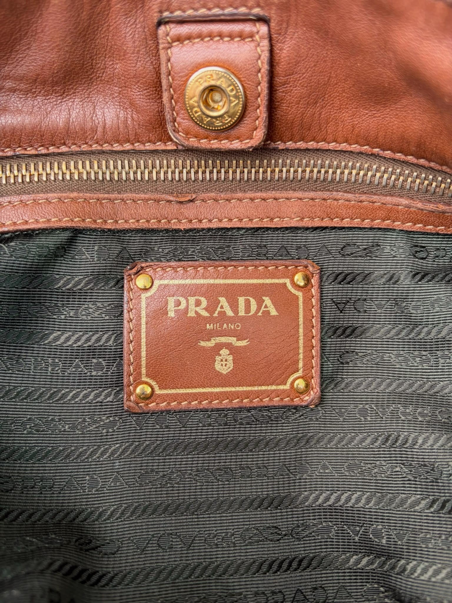 Prada Nappa Antique Tote