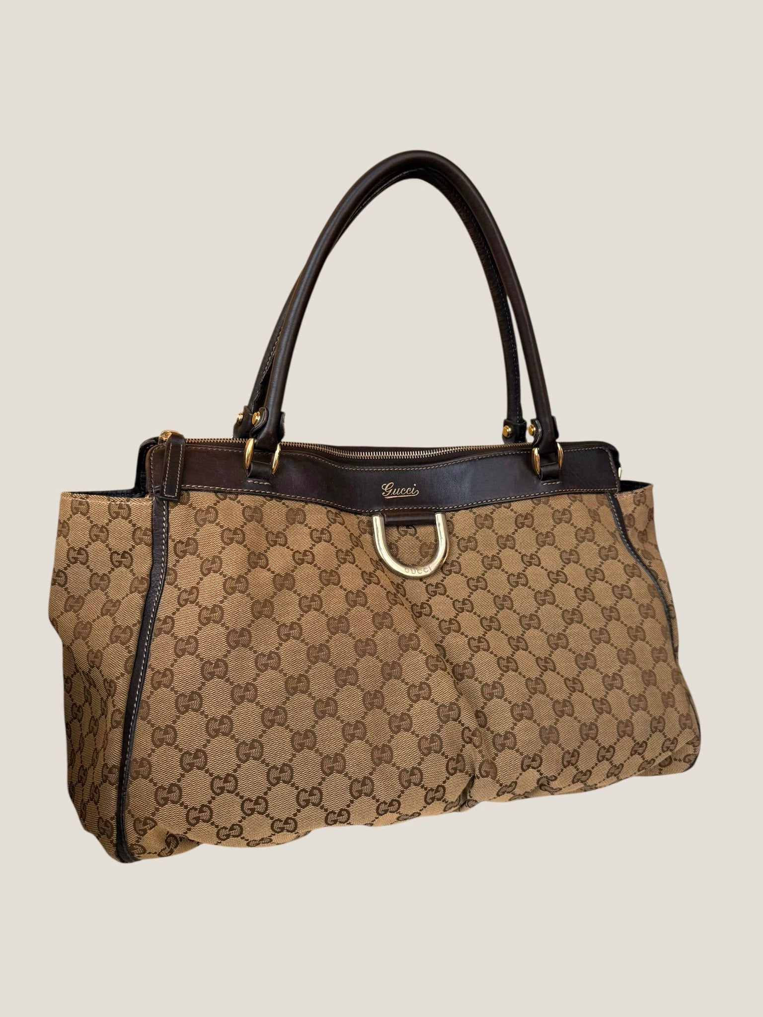 Gucci Abbey D-Ring GG Canvas Tote