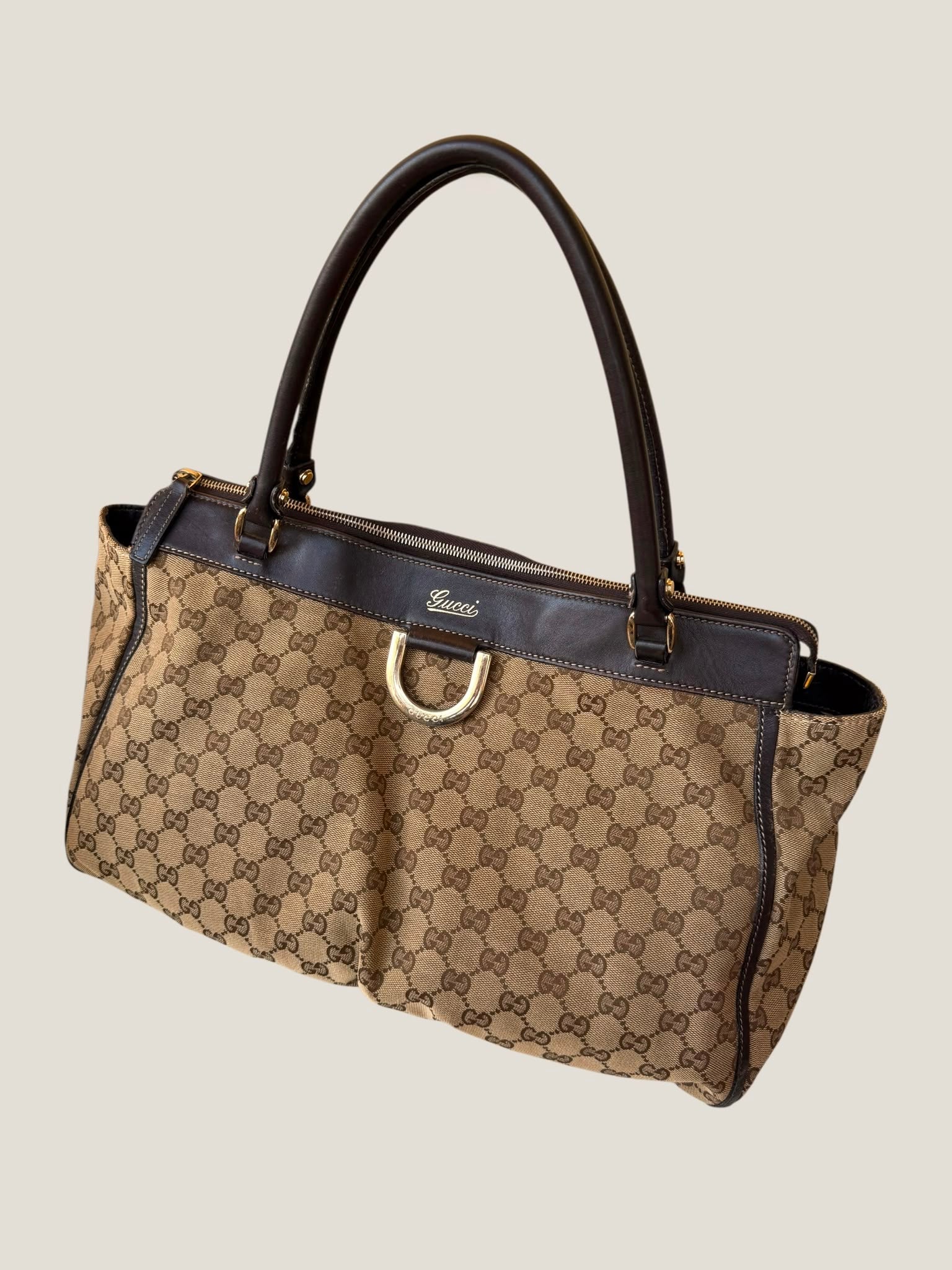 Gucci Abbey D-Ring GG Canvas Tote