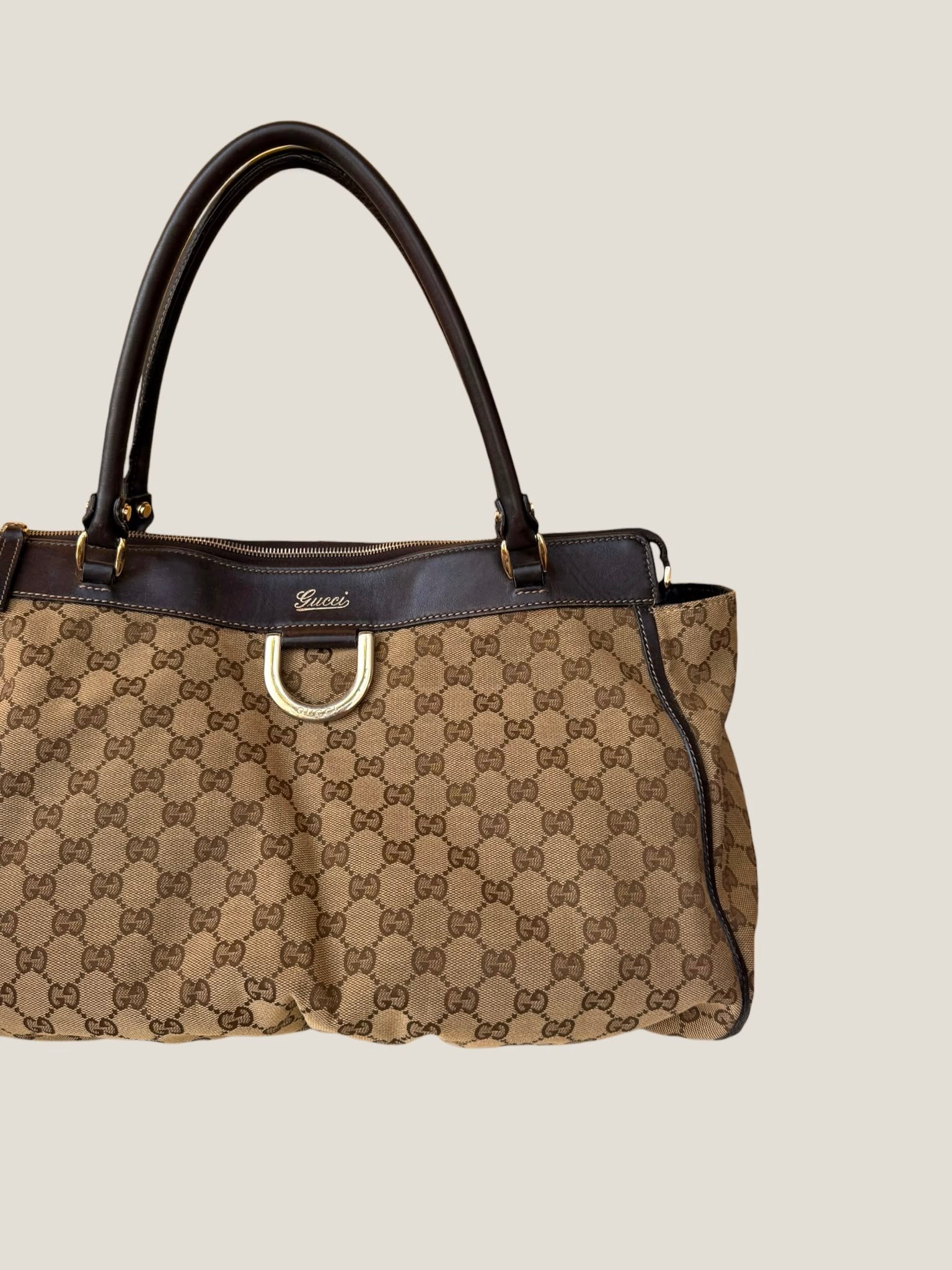 Gucci Abbey D-Ring GG Canvas Tote