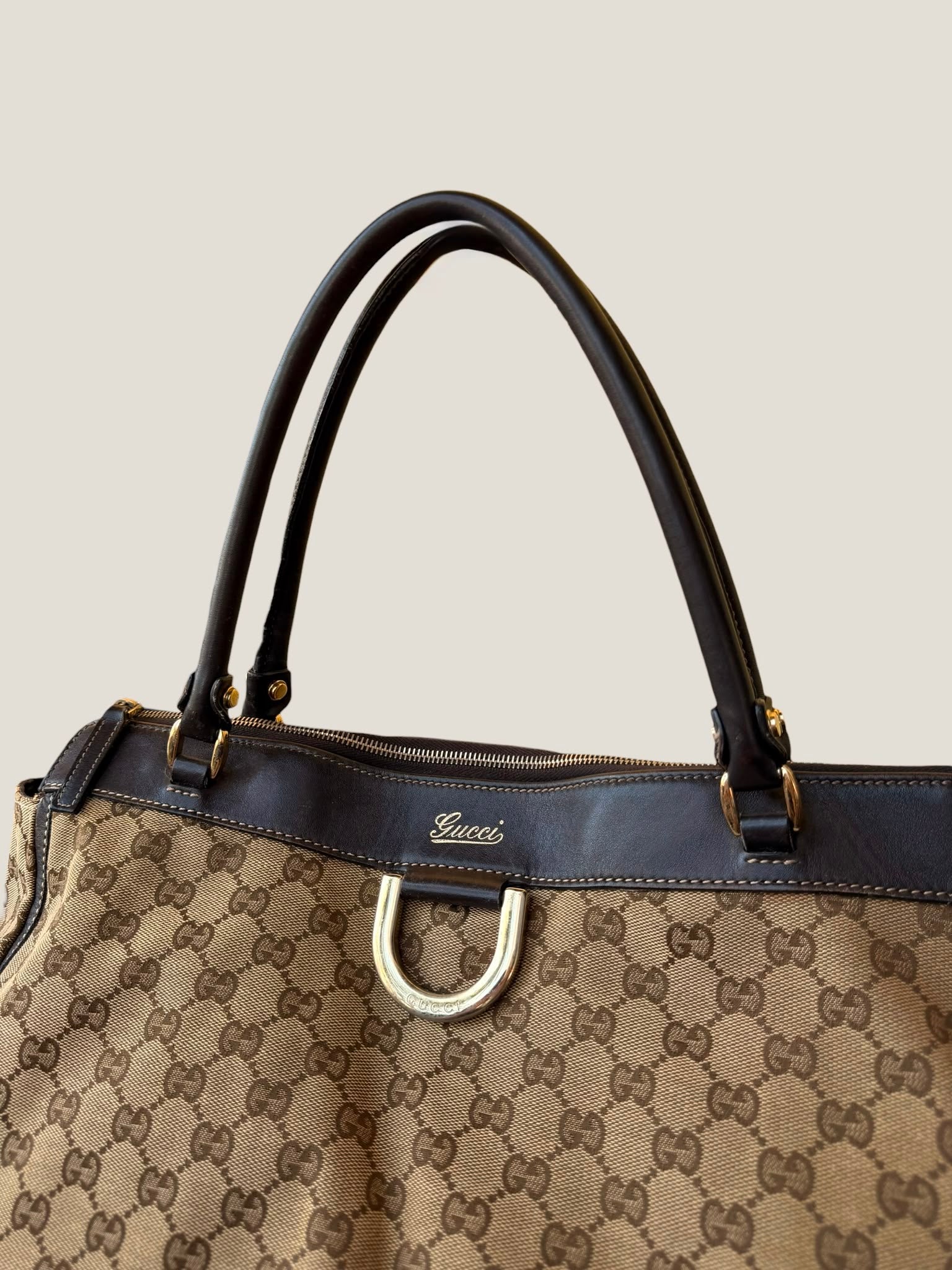 Gucci Abbey D-Ring GG Canvas Tote