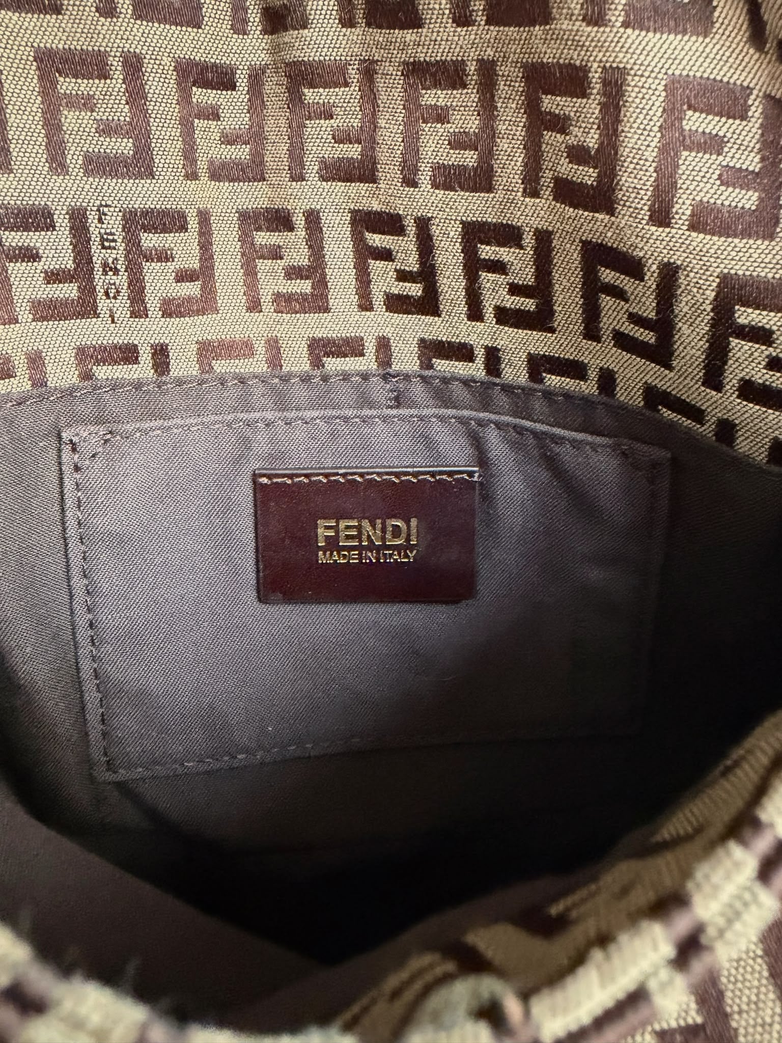 Fendi Zucchino Mini Baguette