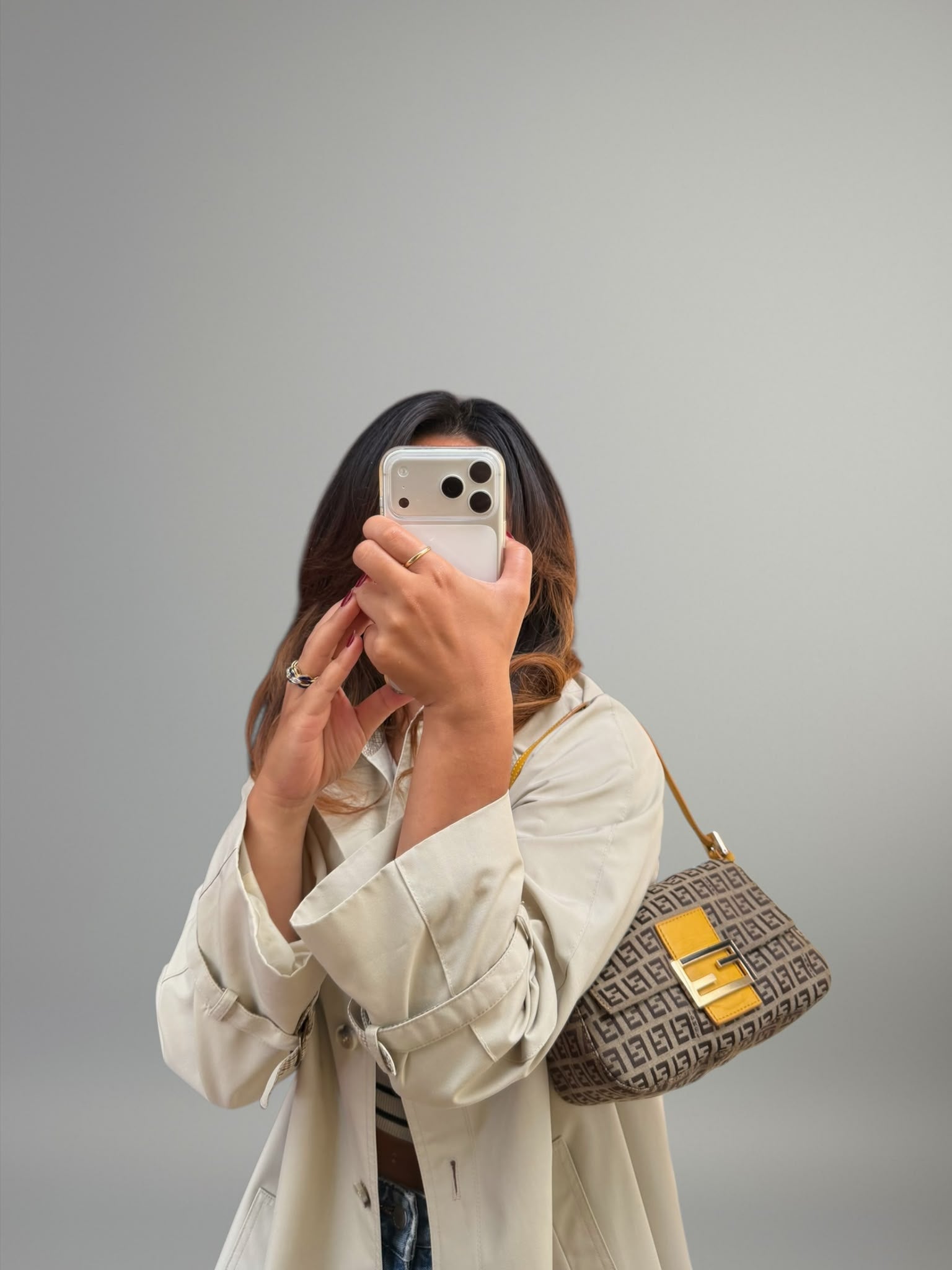 Fendi Zucchino Mini Baguette